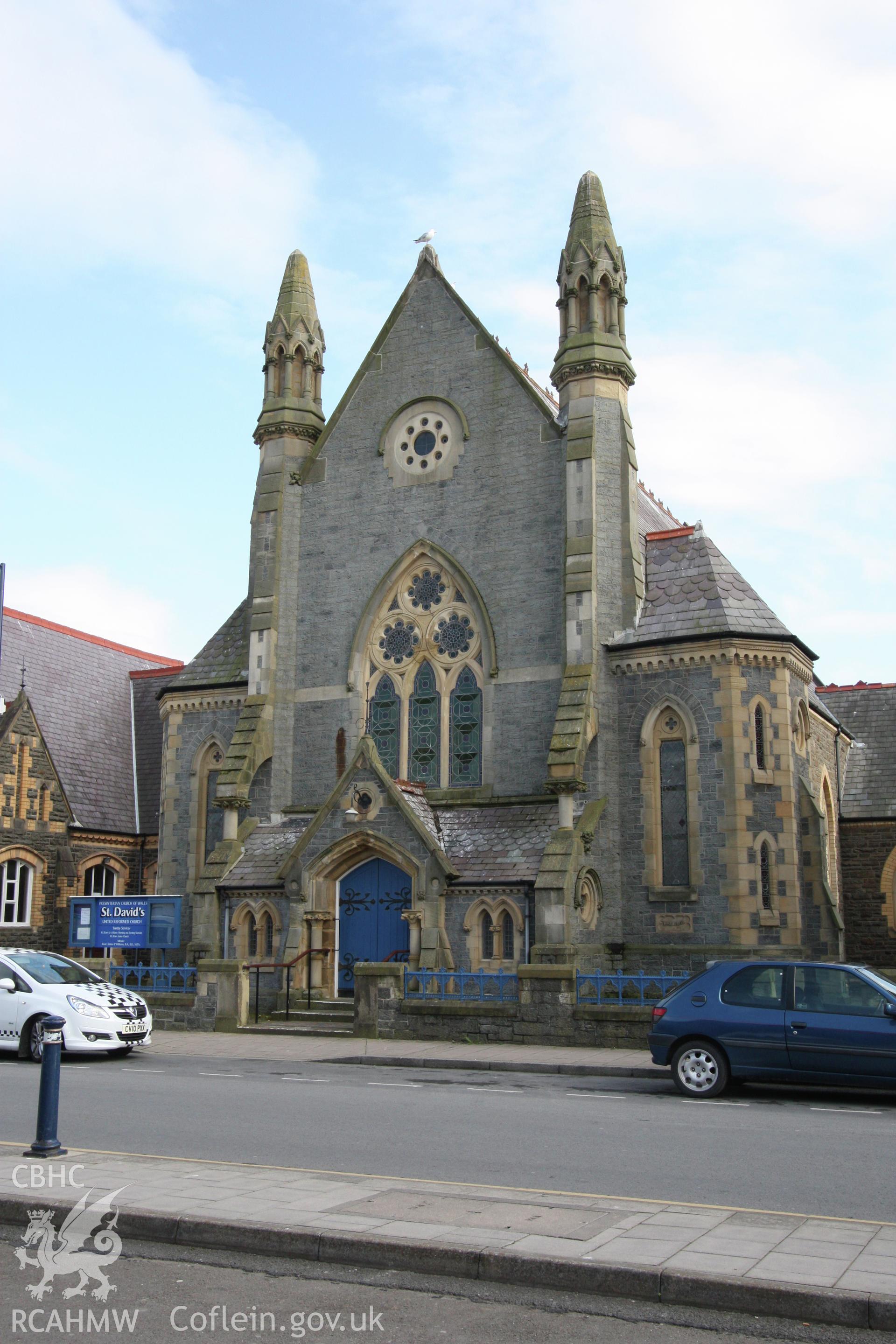 Exterior of St Davids URC, Aberystwyth