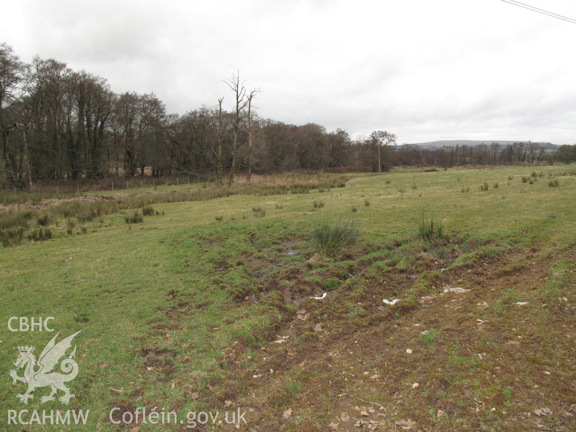 View of St Fagans battle site from St Brides Road looking north taken by Brian Malaws on 27 February 2009.