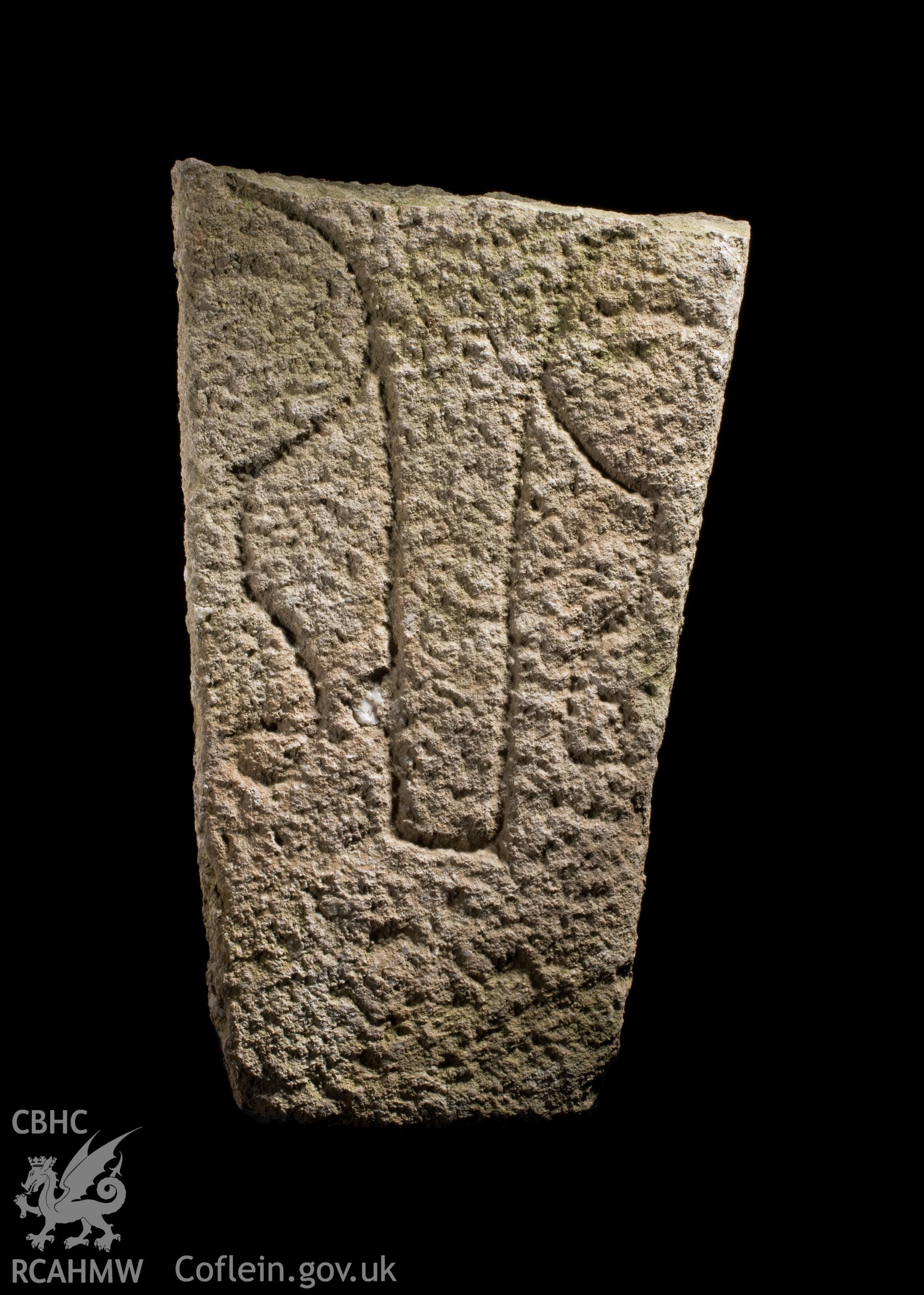 Early Christian carved stone from St Michael's Church, Llanfihangel.