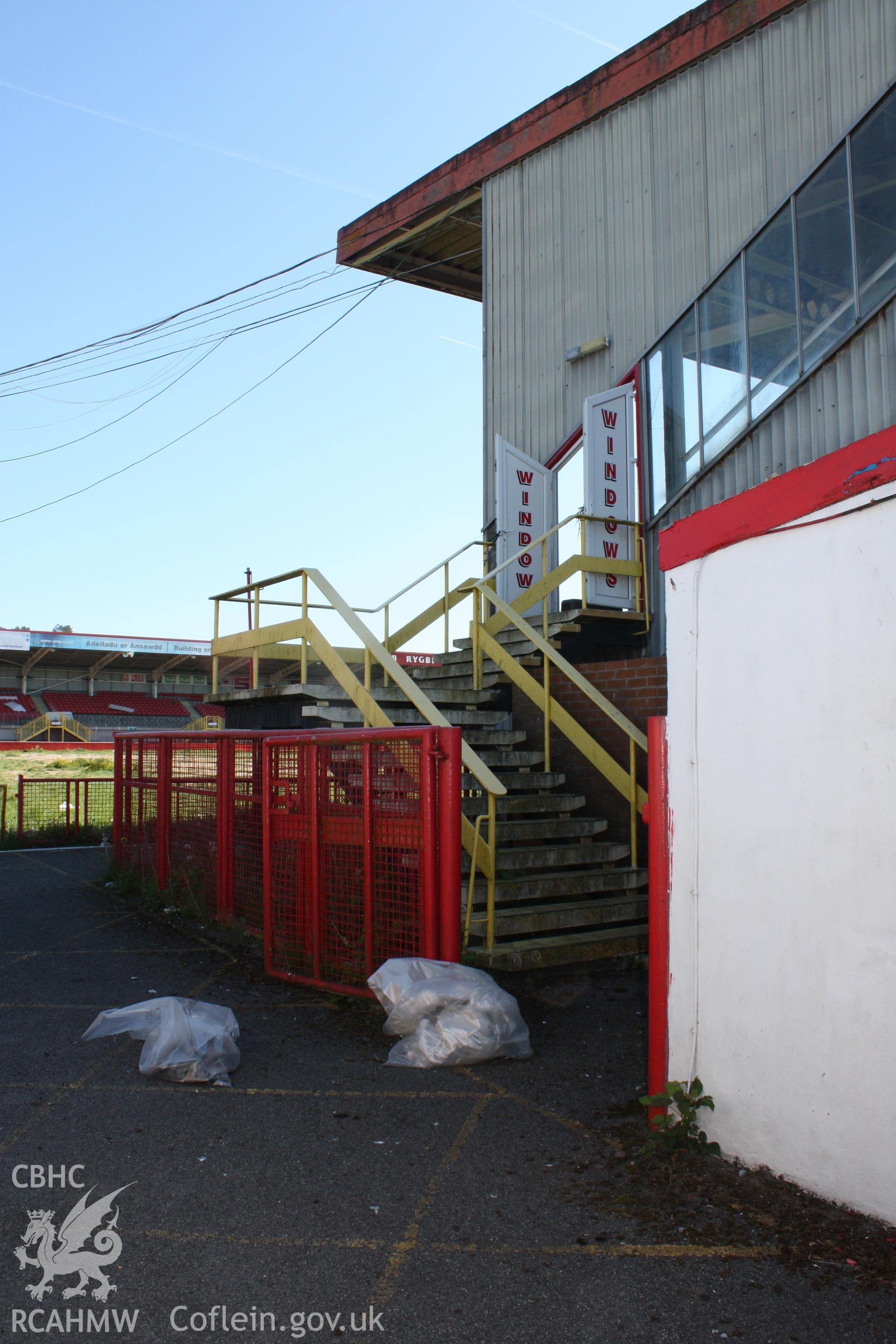 Stairs to upper levels at west end of Grand (South) Stand