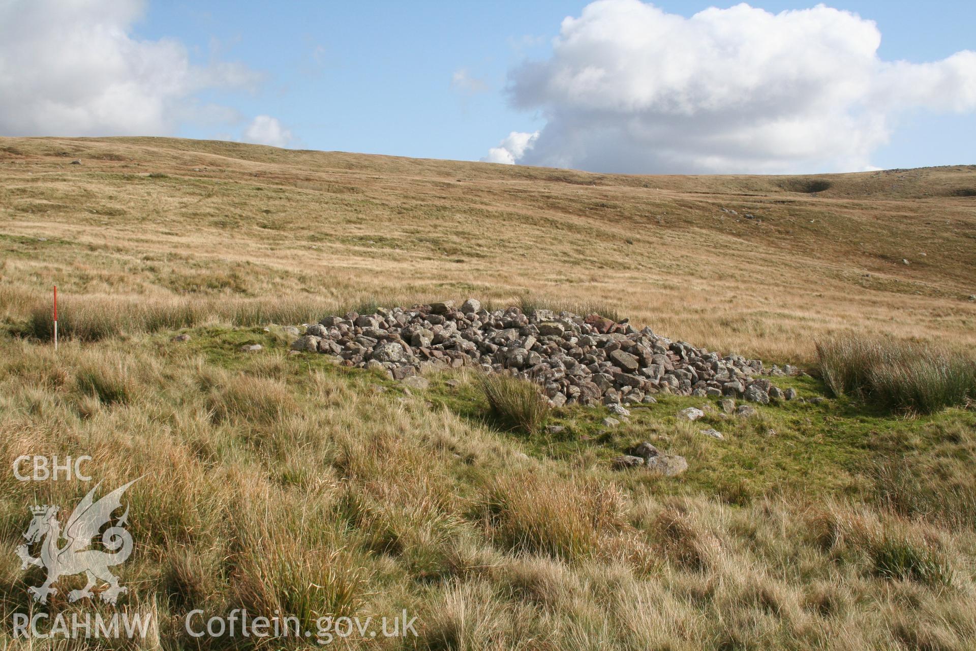 View from the west; 1m scale.