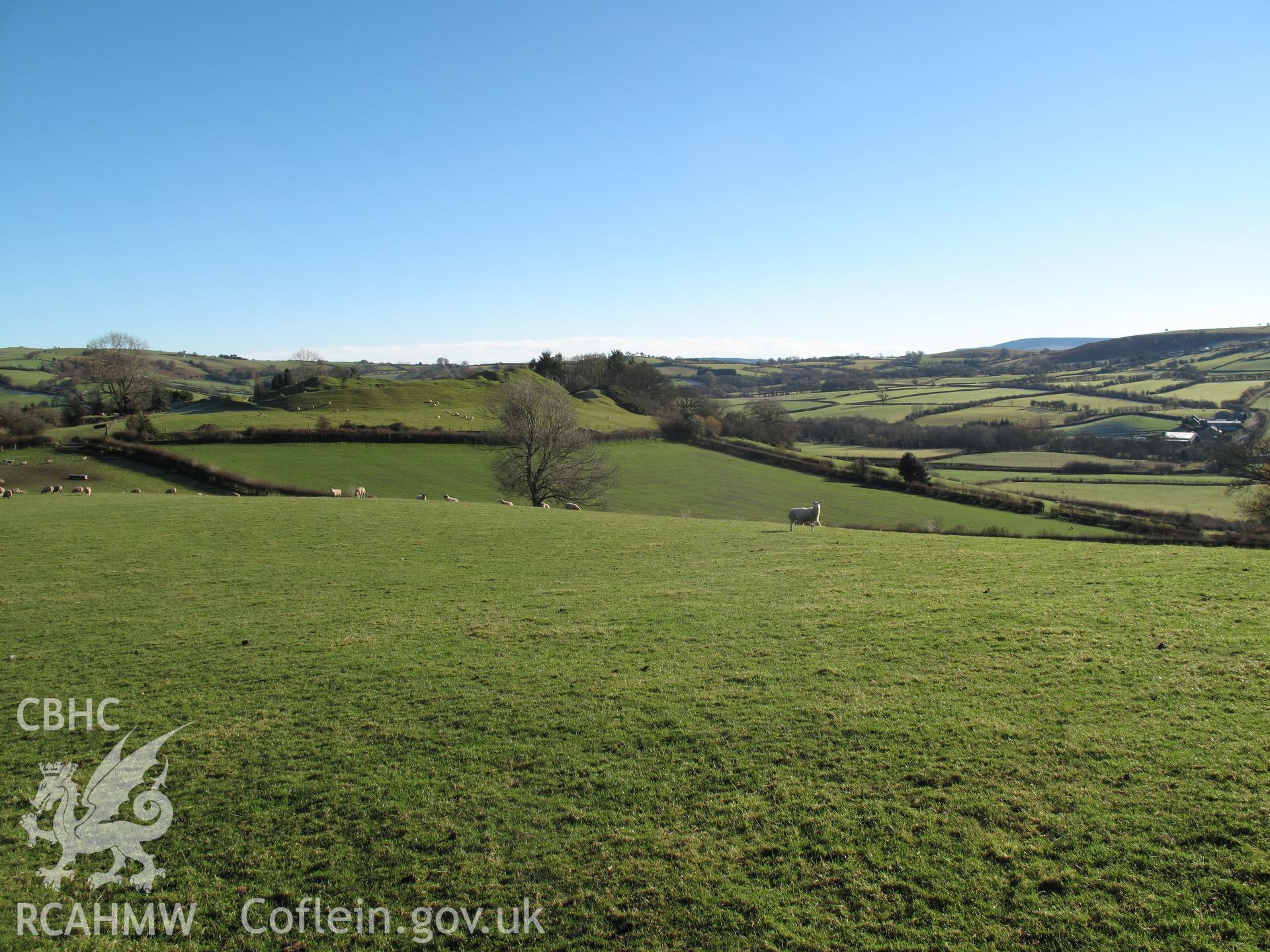 Painscastle from the northwest, taken by Brian Malaws on 15 November 2010.