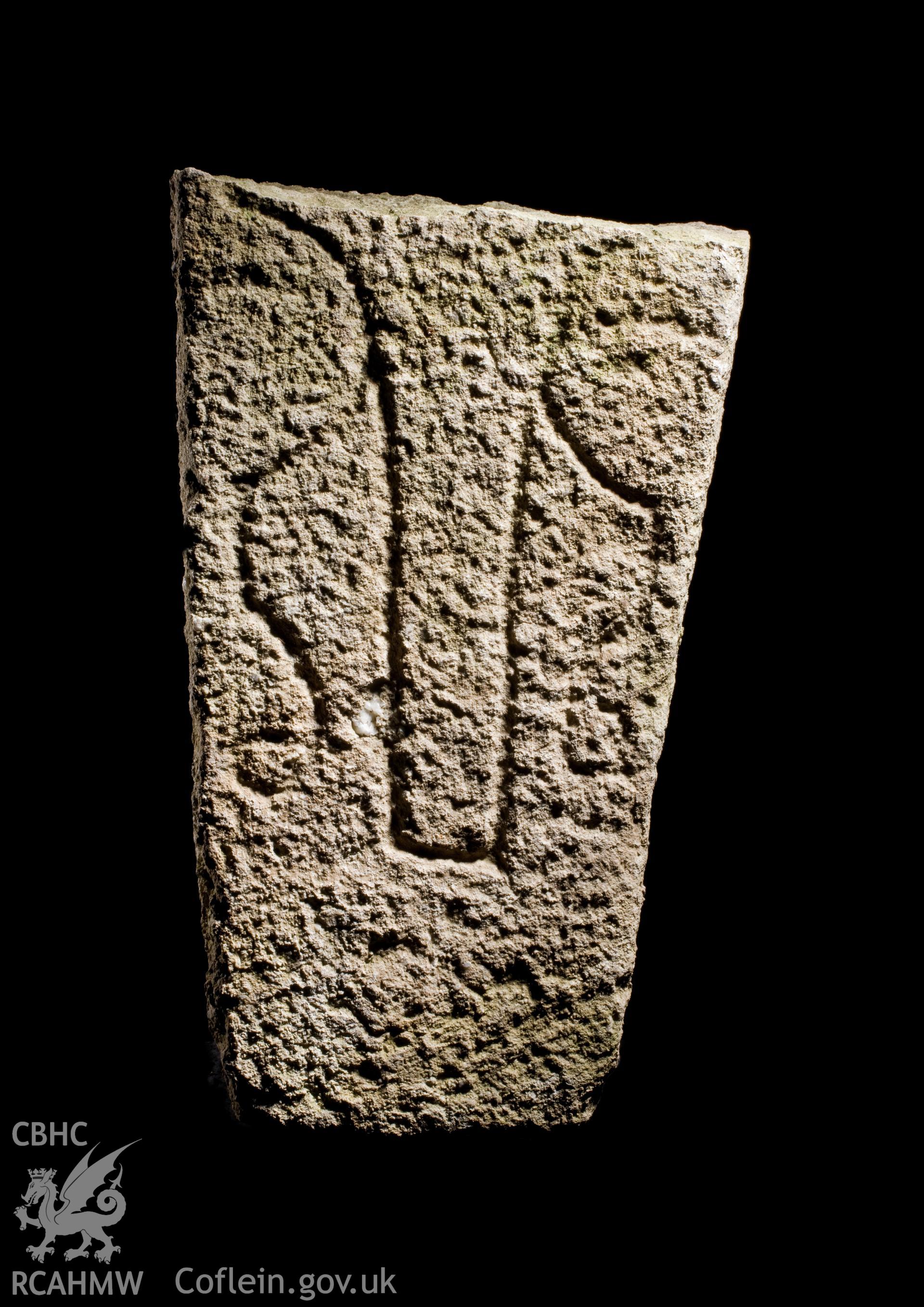 Early Christian carved stone from St Michael's Church, Llanfihangel.