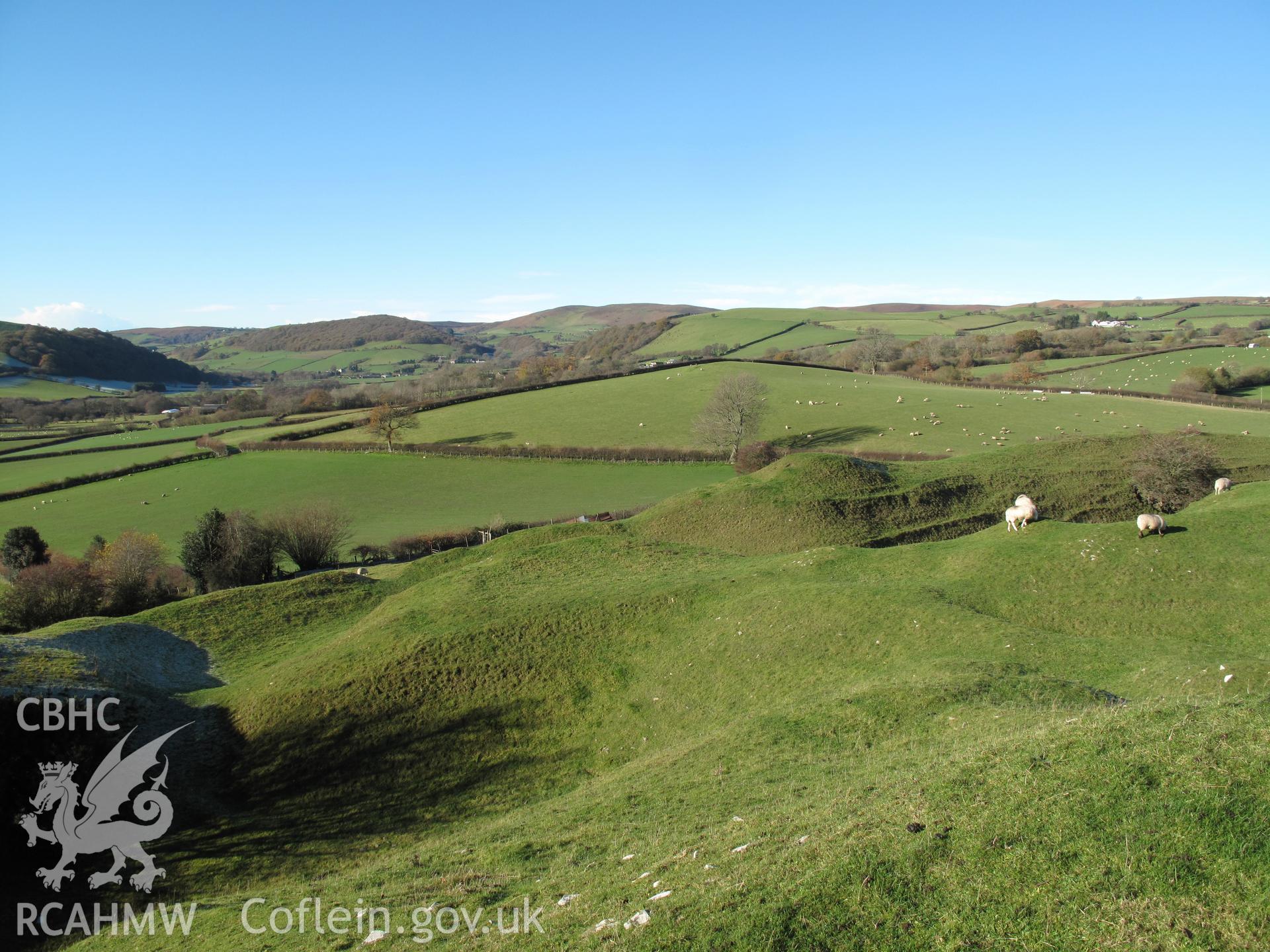 Painscastle from the east, taken by Brian Malaws on 15 November 2010.