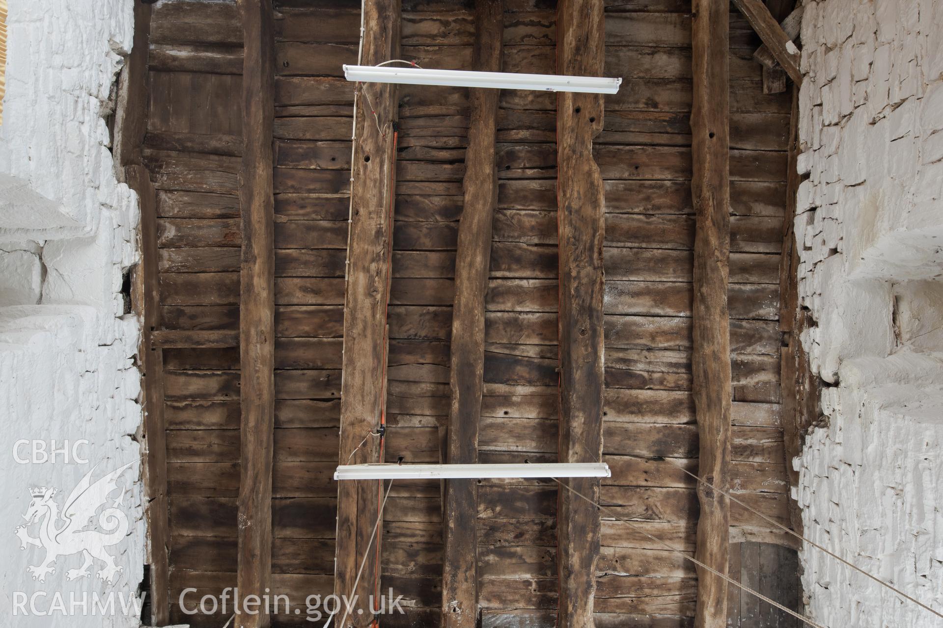 Ceiling timber, groundfloor, bell-tower