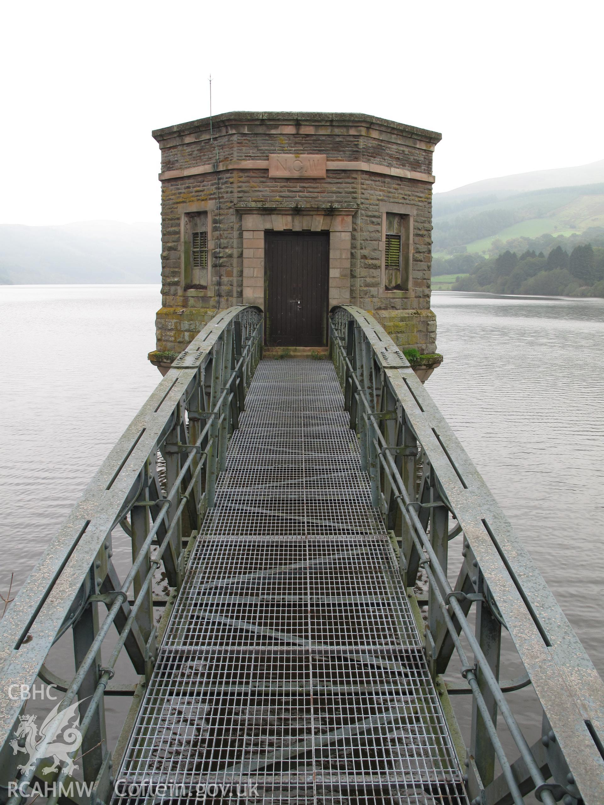 Straining tower, Talybont Water Scheme, from the northeast, taken by Brian Malaws on 08 October 2010.