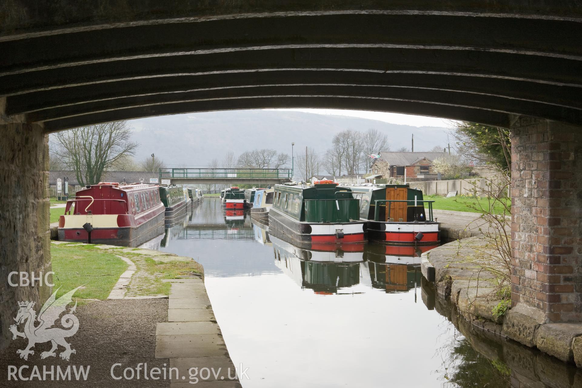 View from underneath the bridge looking towards the southwest.