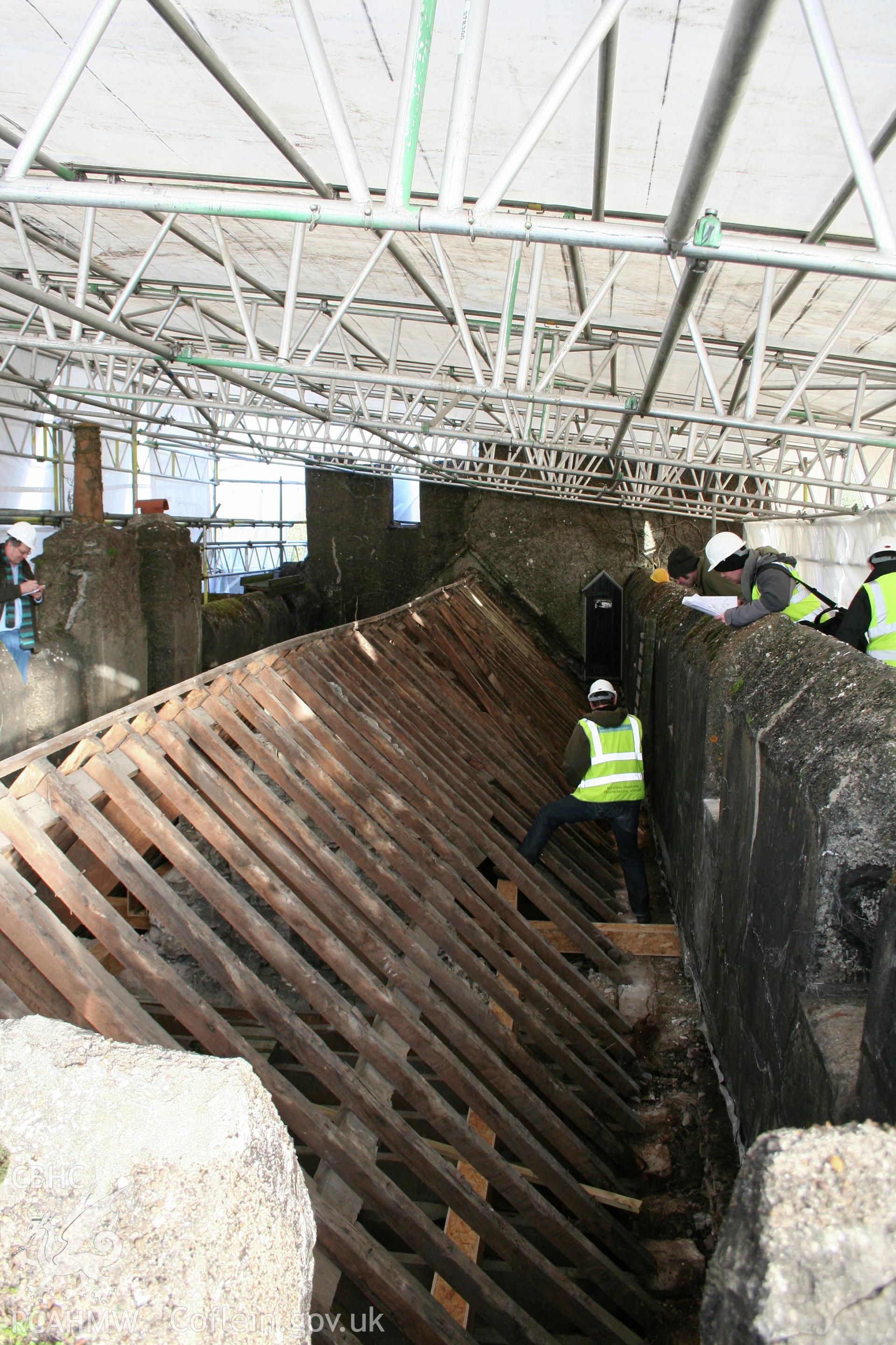 Southern wing; view of south pitch of roof