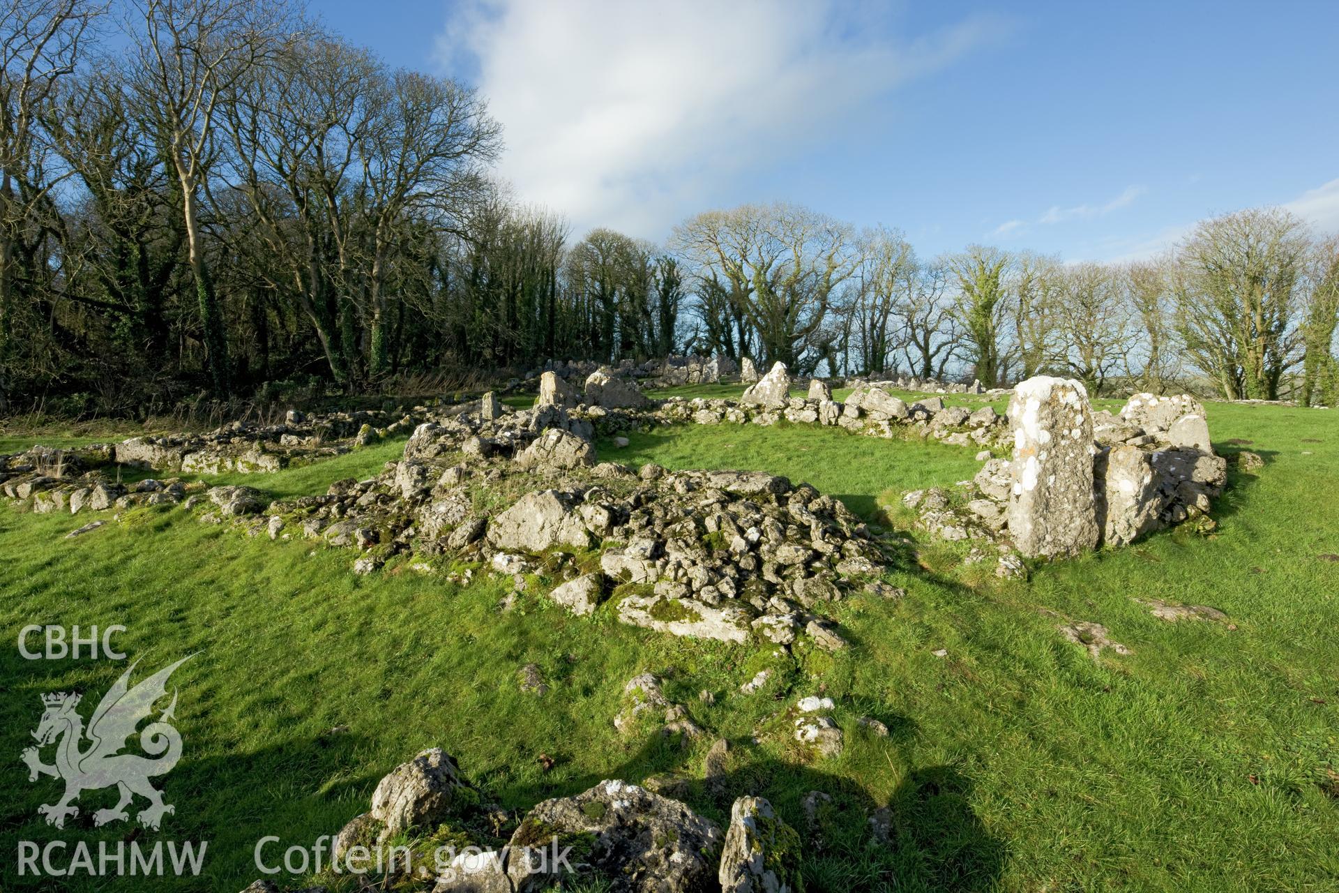 View from the southeast of the hut on the south of the site.