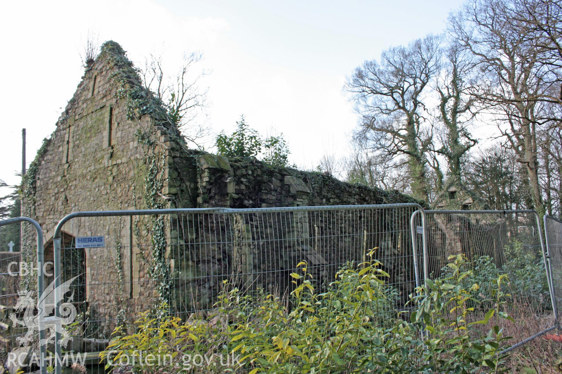 External;  3/4 east gable and north elevation