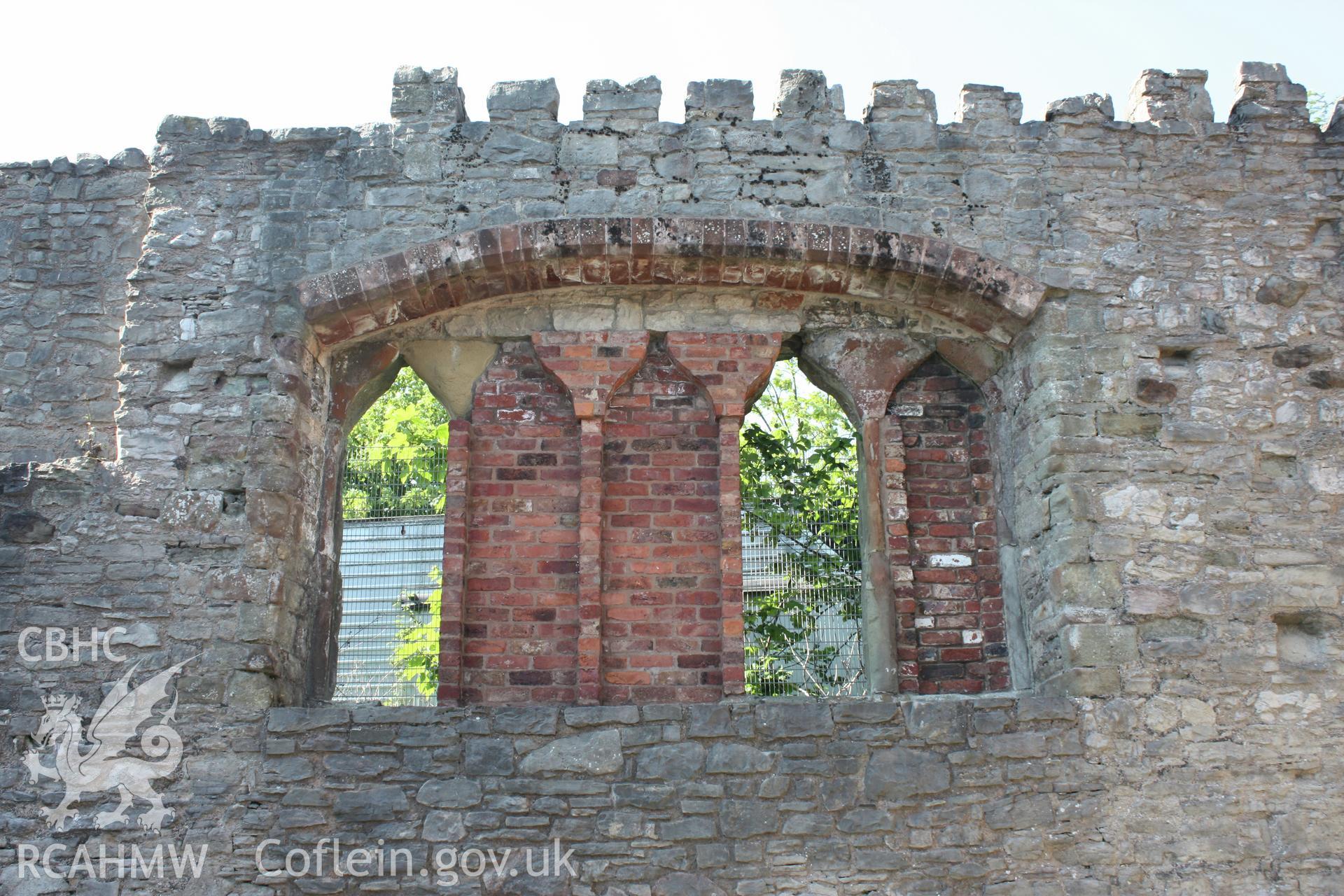 St Mary's Church, the Carmelite Friary, detail of window in north wall of chancel.