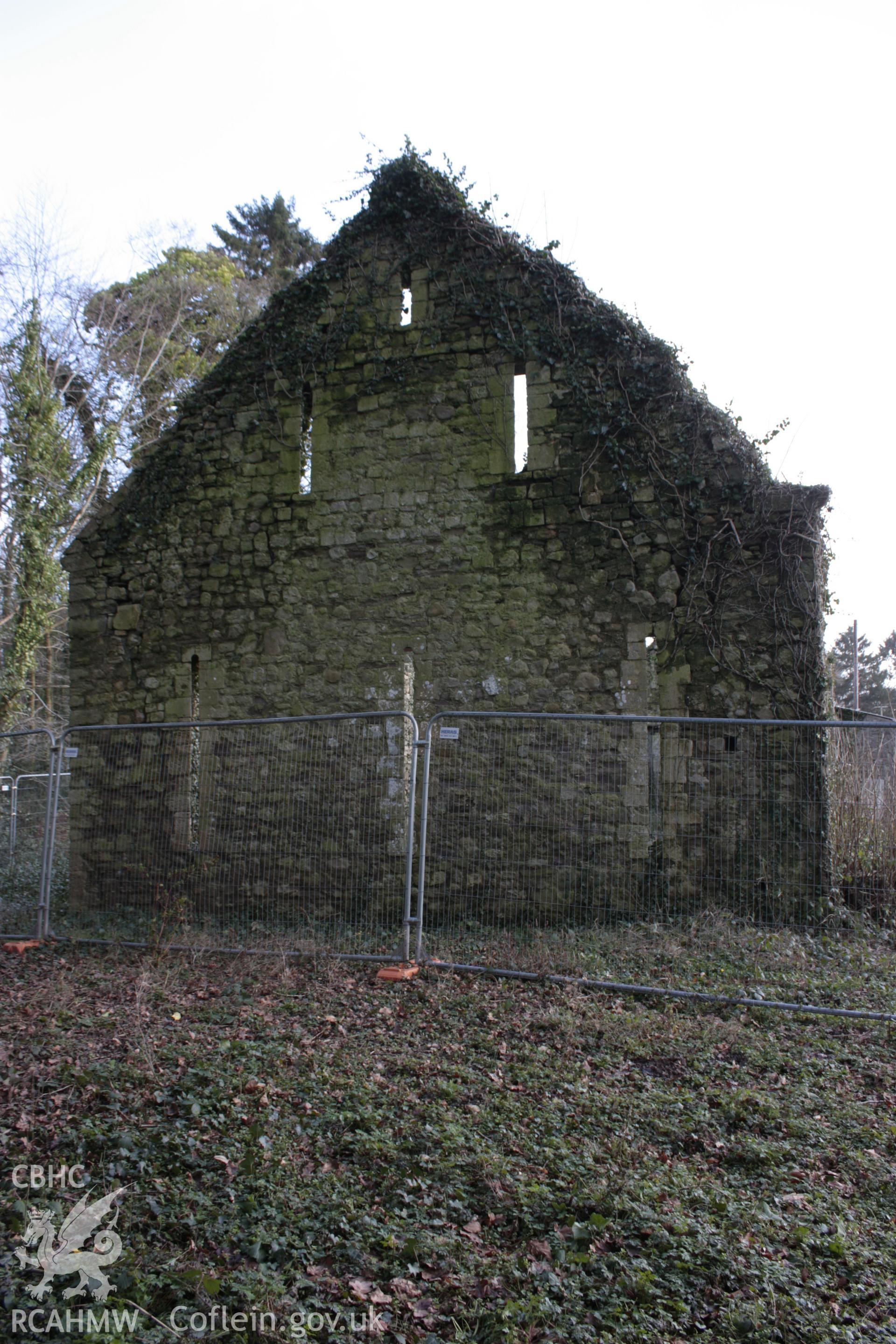 External; west gable elevation