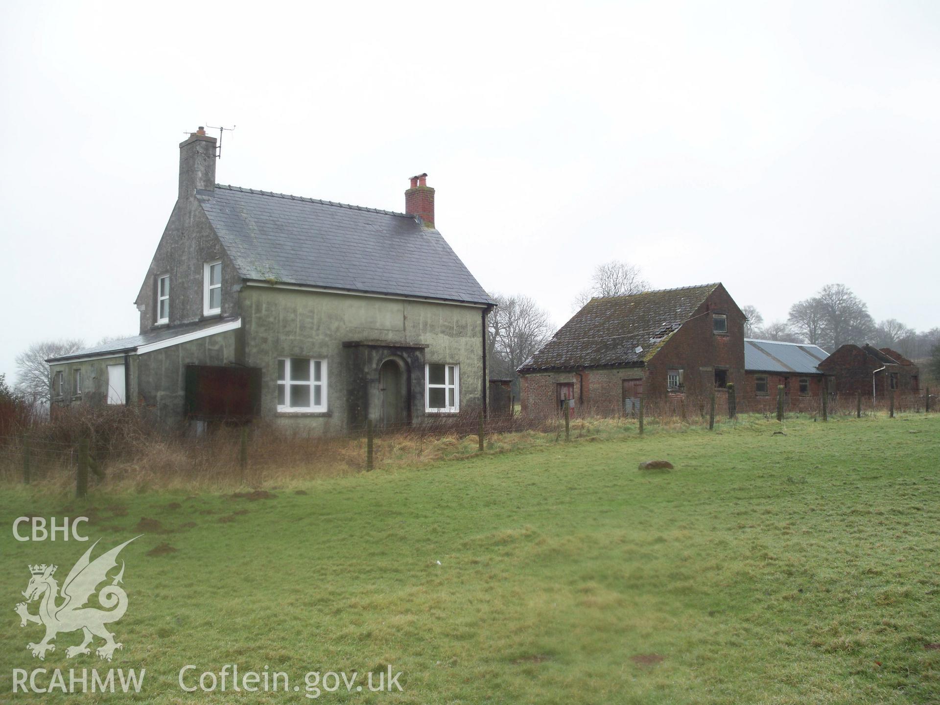 Waun Las Farmstead, from the south-west.