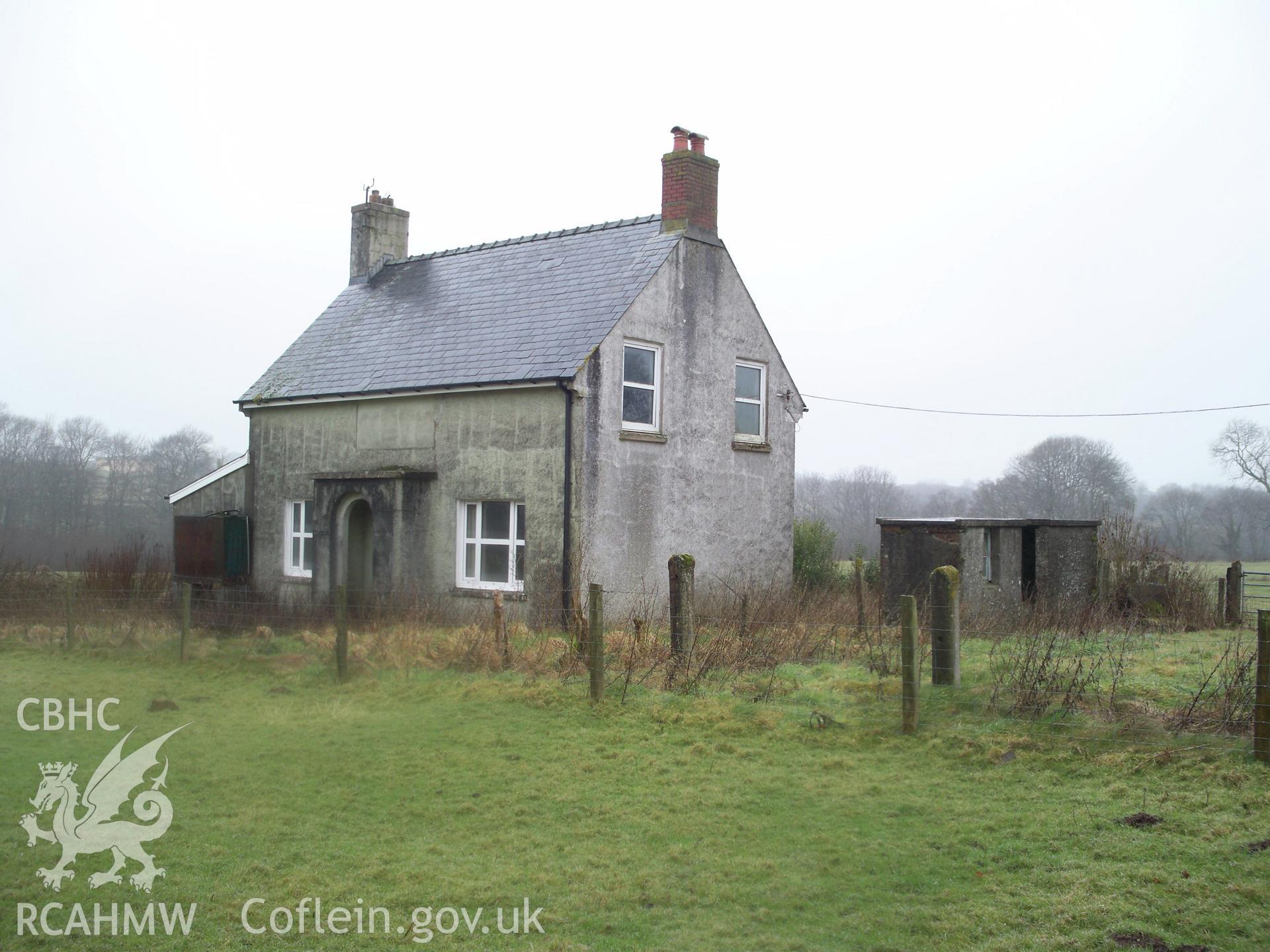 Waun Las farmhouse, from the south-east.