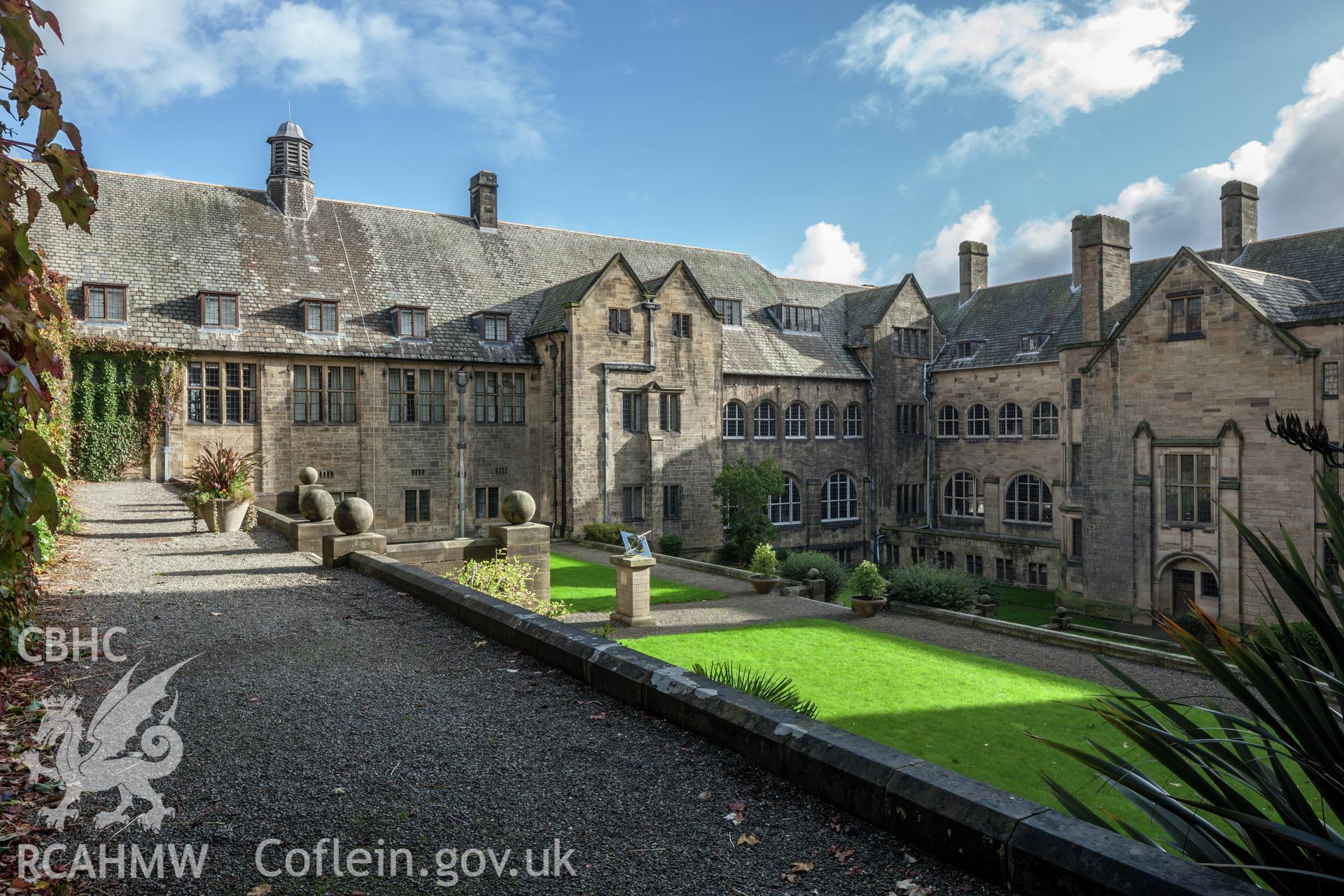 View of Arts Building inner courtyard from the west