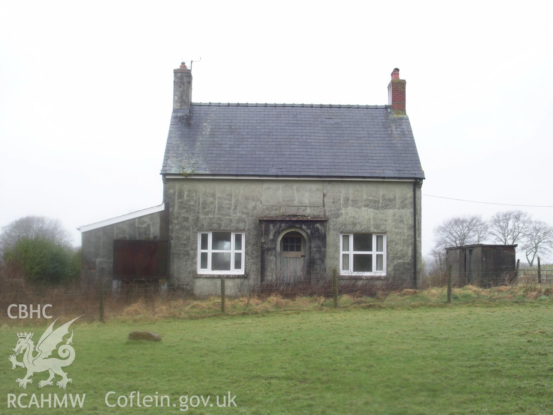 Waun Las farmhouse, from the south.