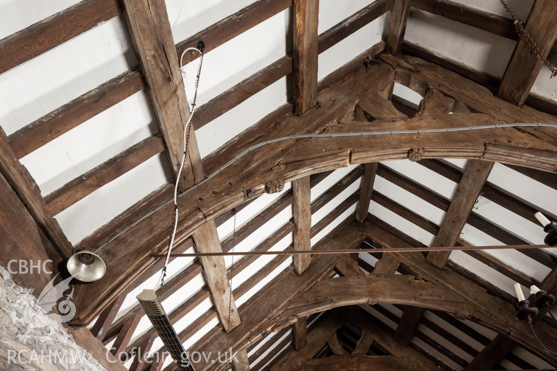 View of third truss, north side, viewed from the altar