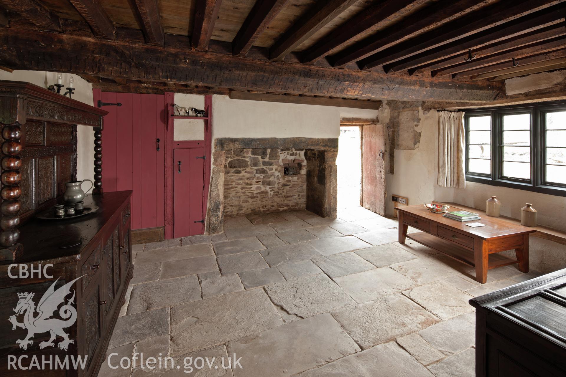 Hall interior from the southeast..