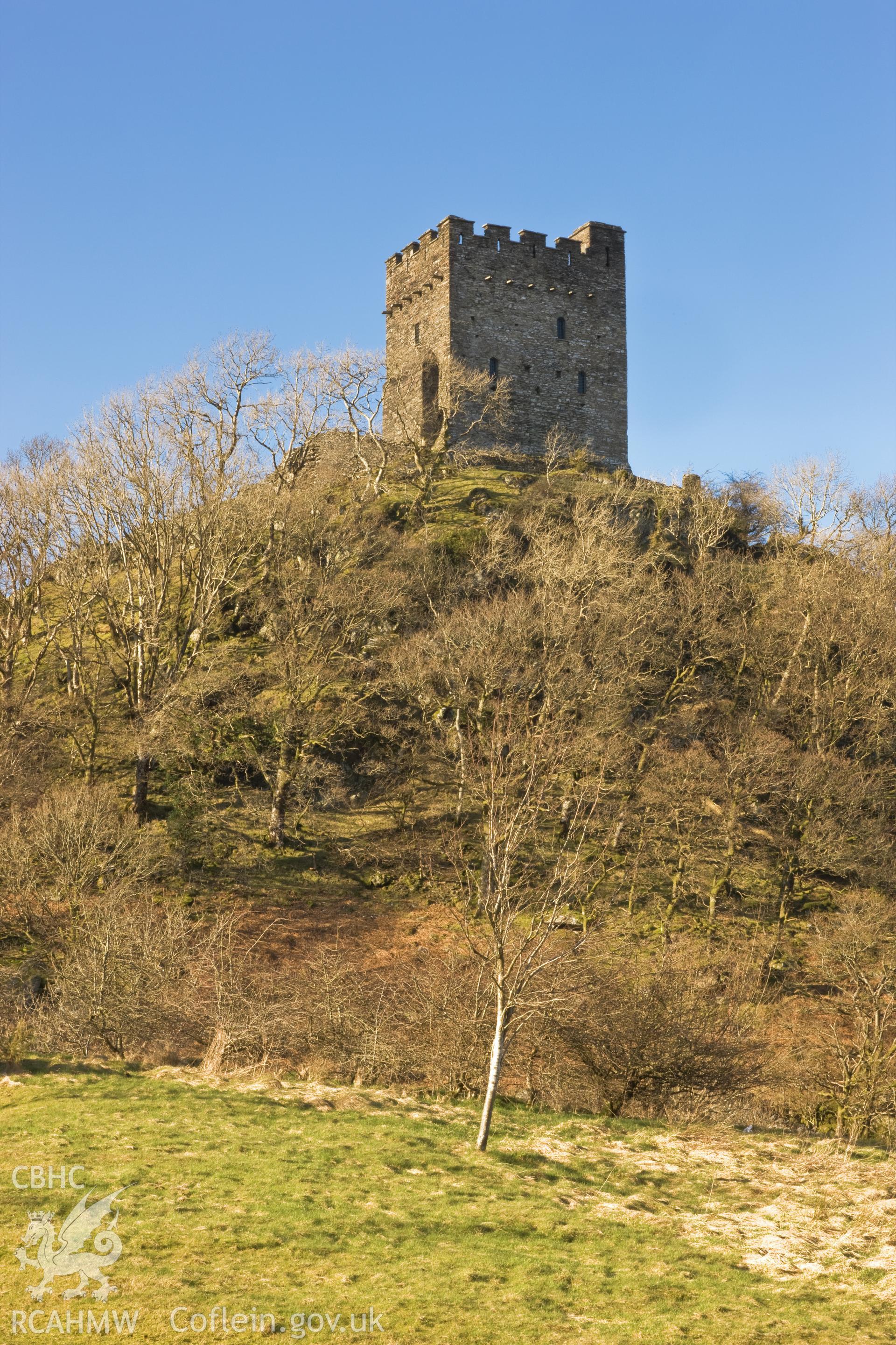 Distant view from the south southeast.