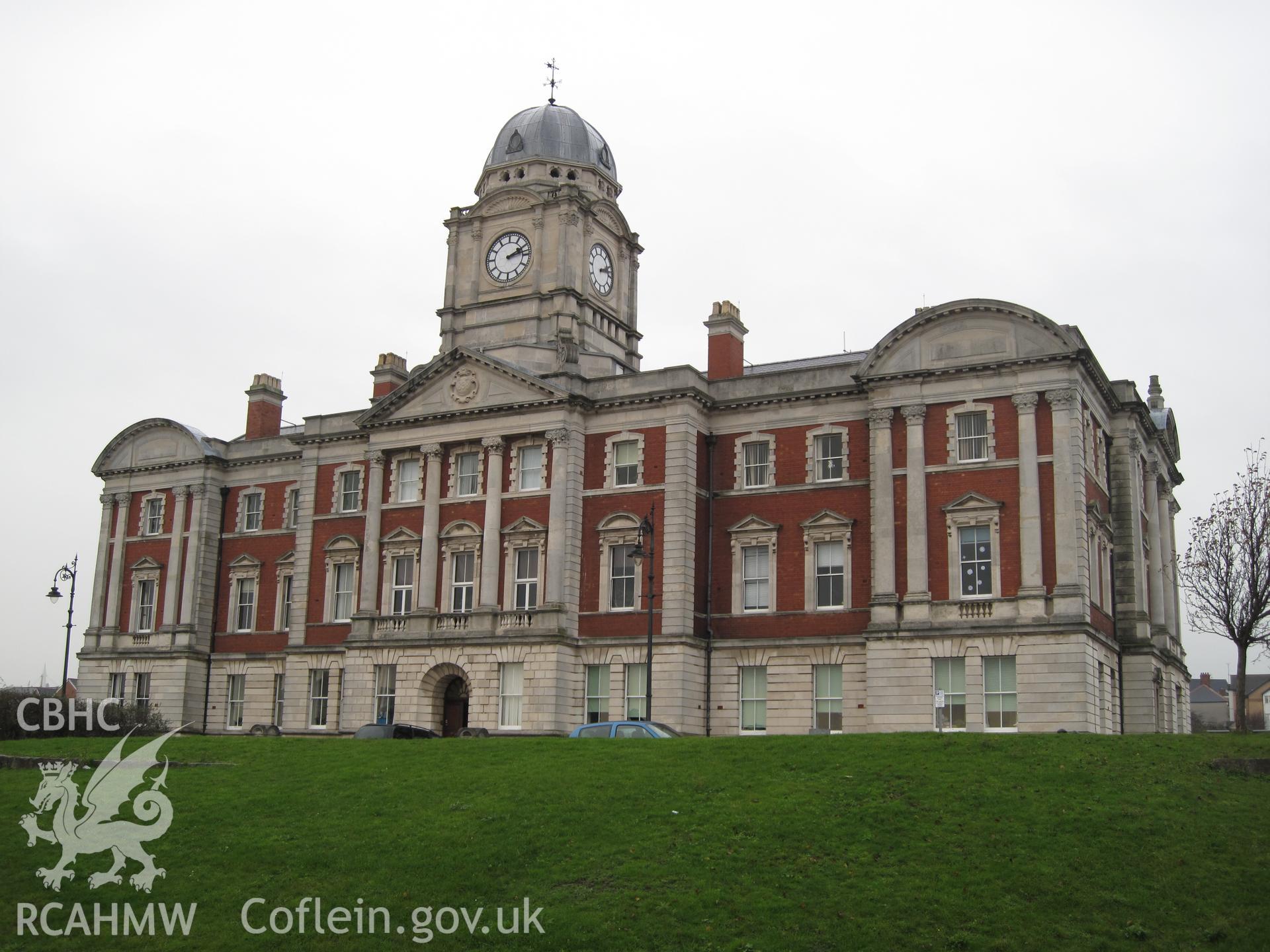 Barry Docks Office from the southeast, taken by Brian Malaws on 16 December 2009.