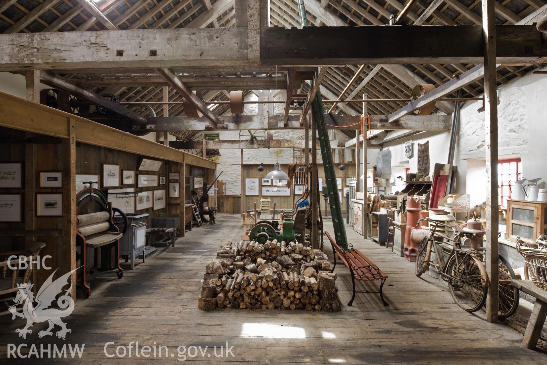 Interior of mill from the north.