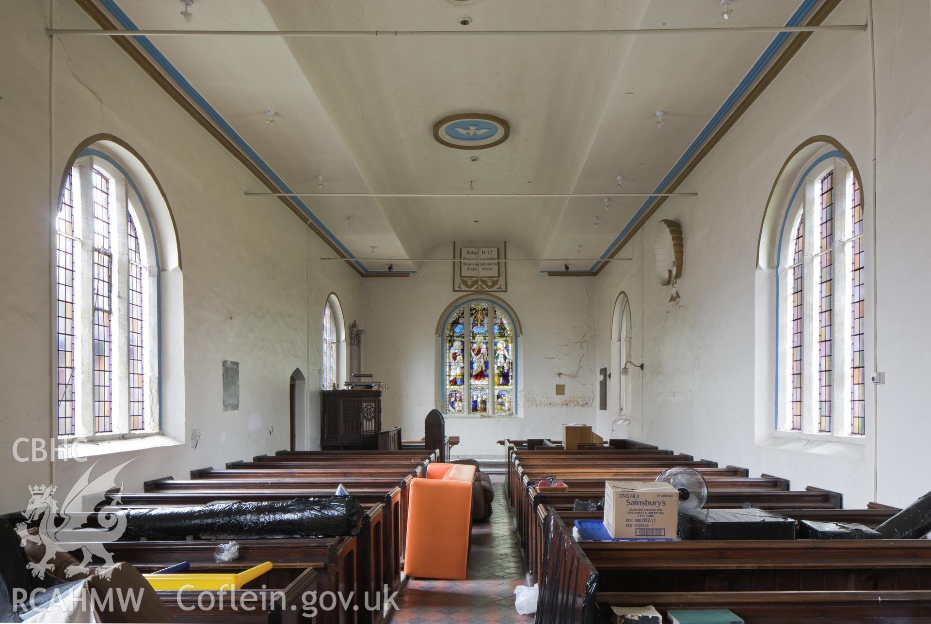 Interior from the west.