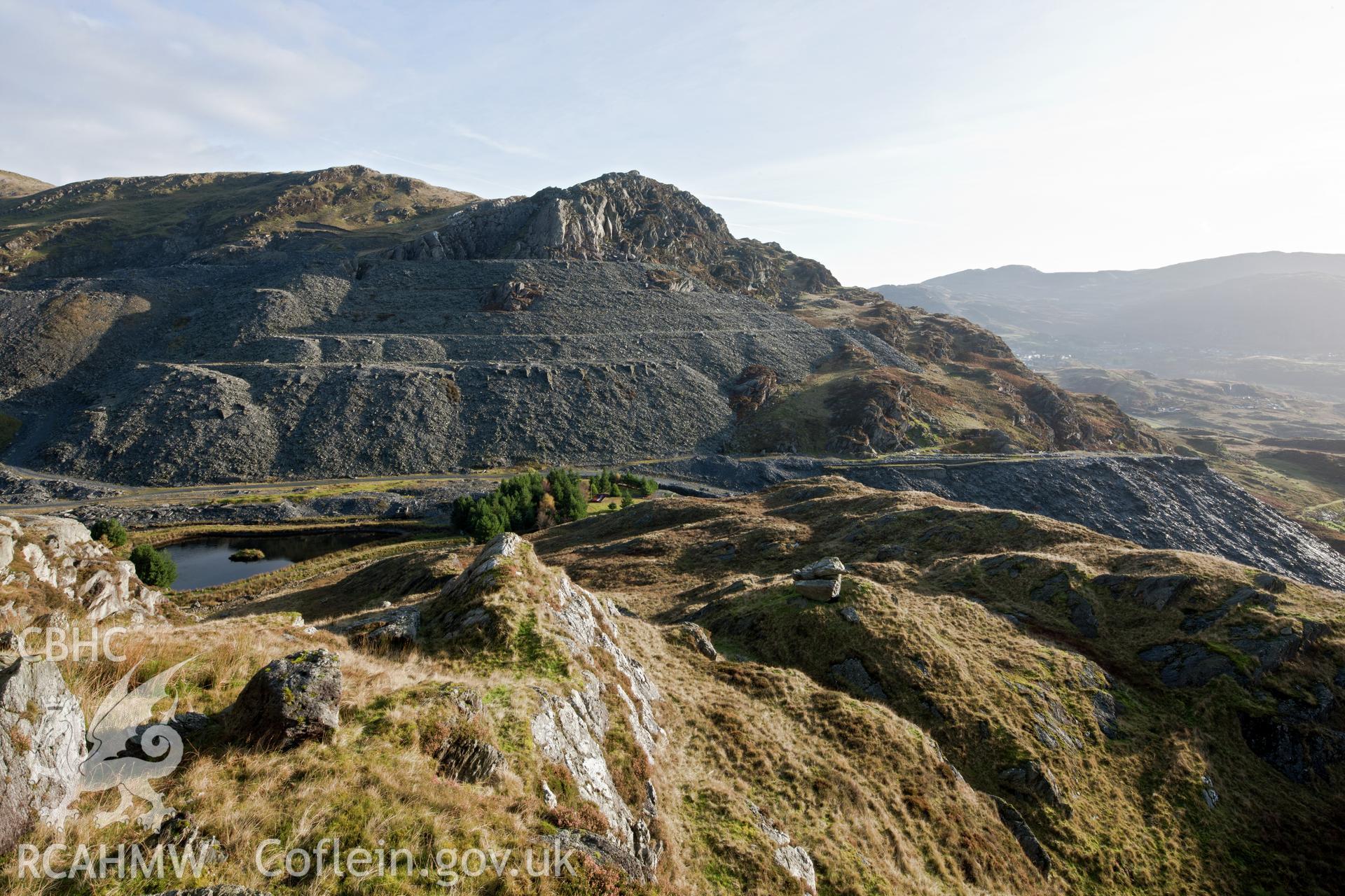 View from Craig yr Wrysgan, looking northeast.