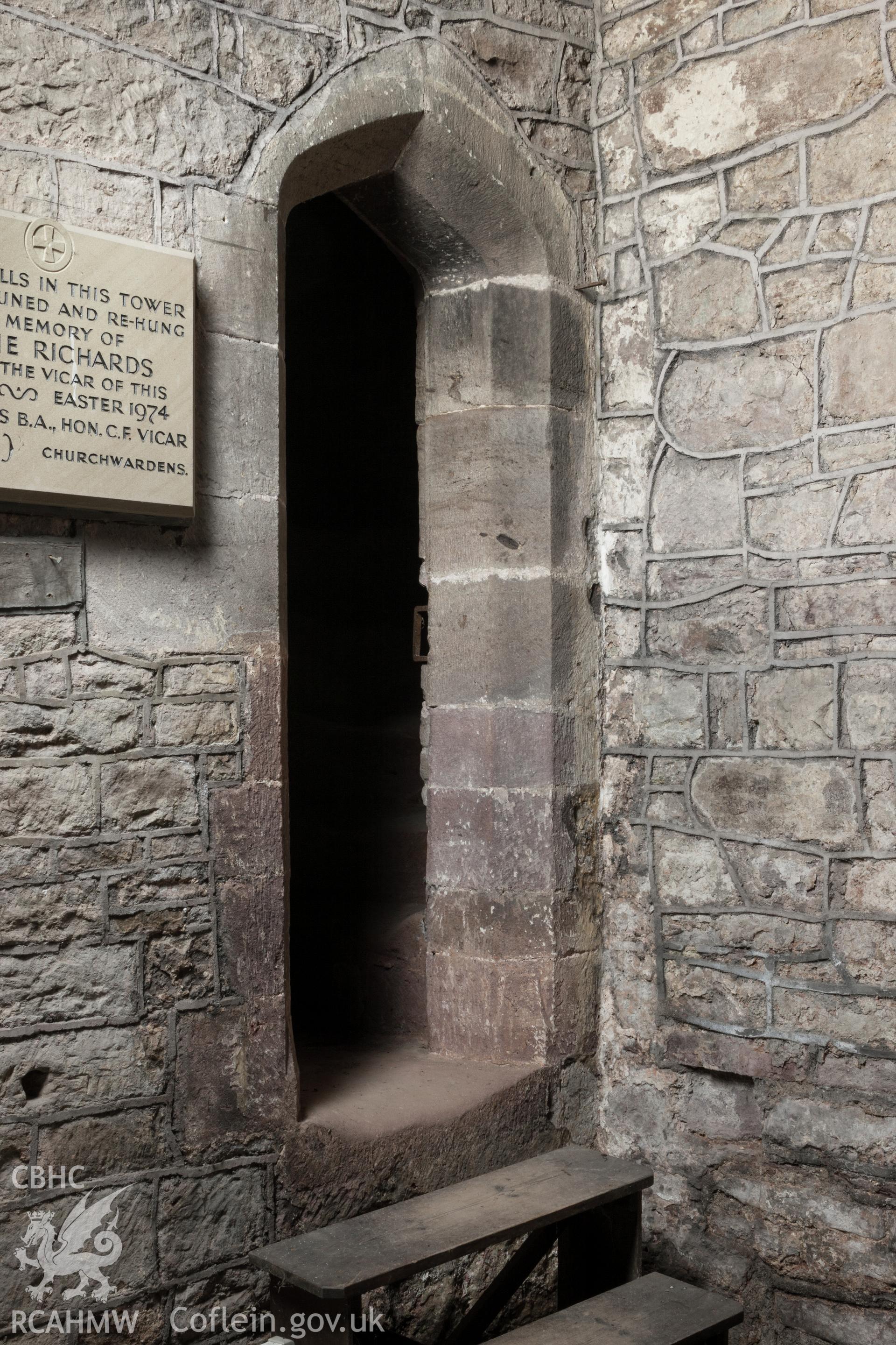 Doorway to tower stair