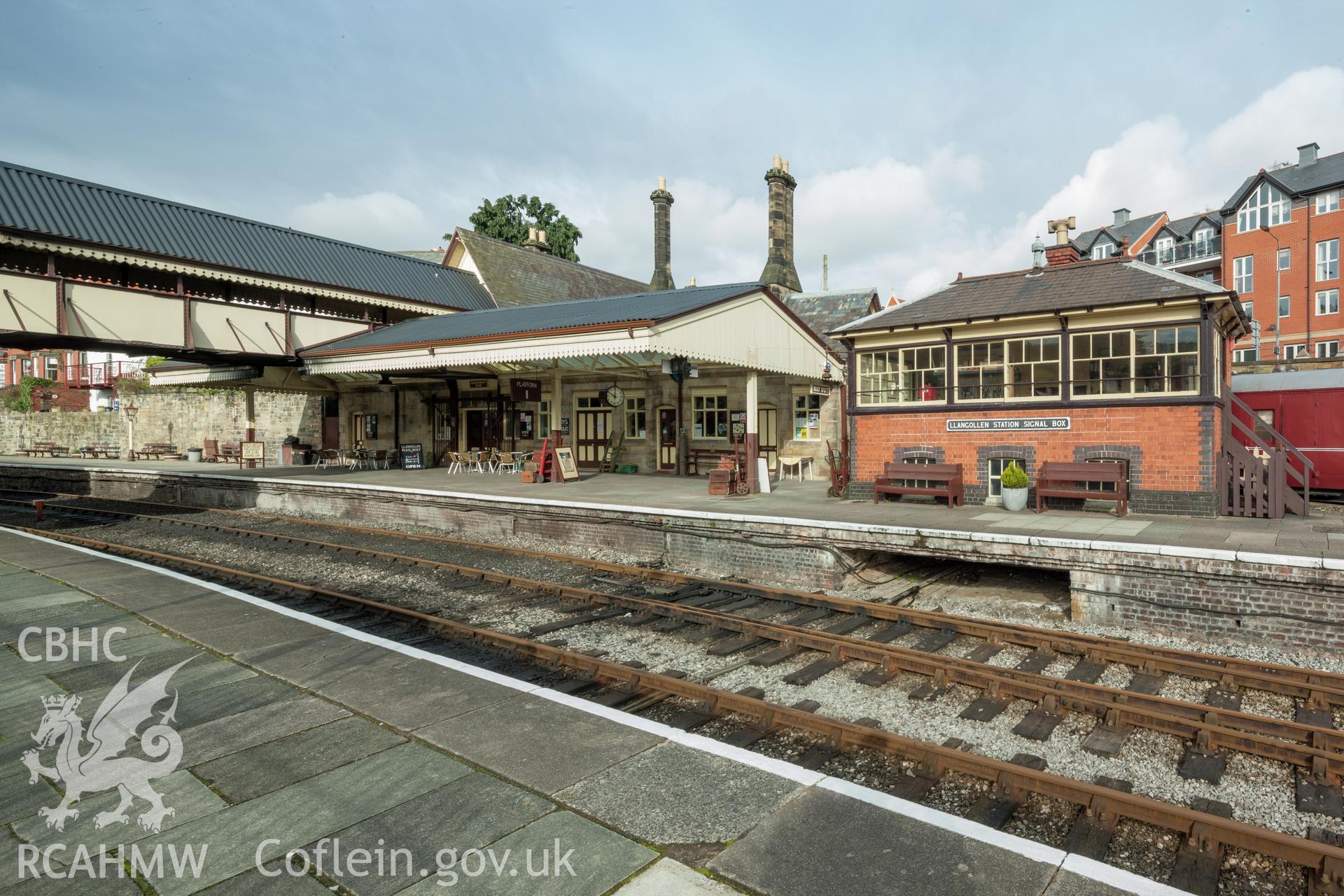 View of station and signal box from the southeast