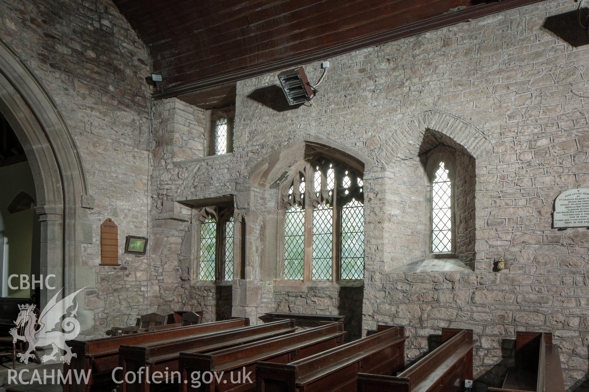 Windows on southeast, St Teilo's shrine, from the interior