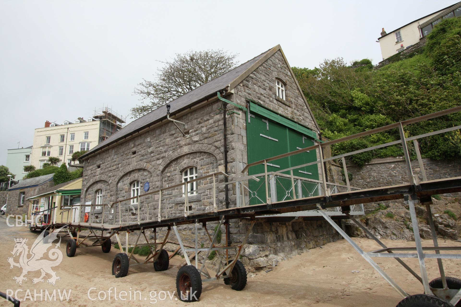 Castle Sands lifeboat station viewed from the south-east