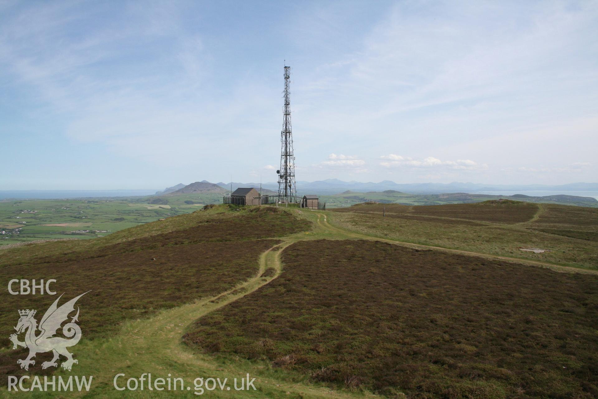 Site of Cairn I, Mynydd Rhiw looking north-east.