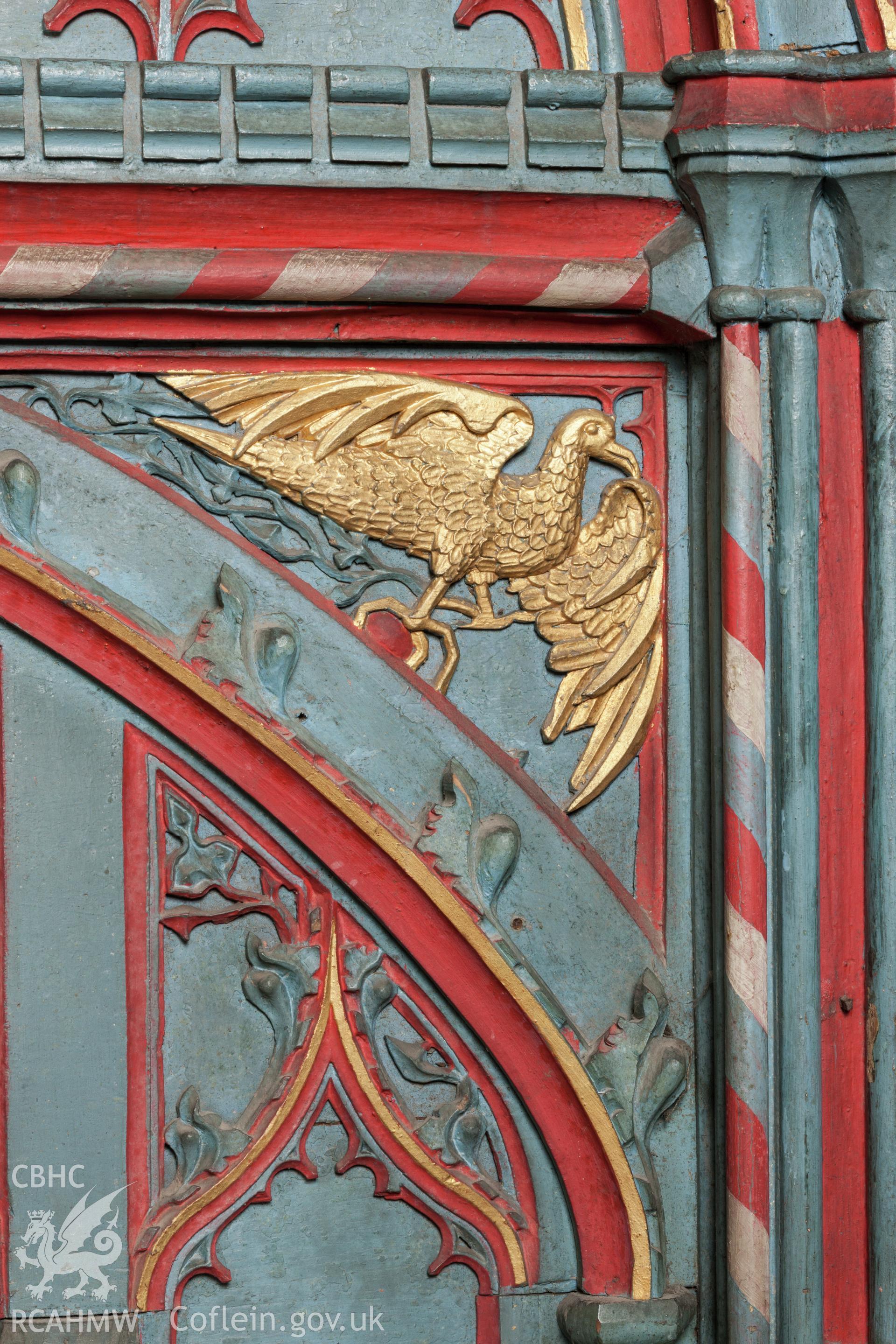 Detail of decoration on throne