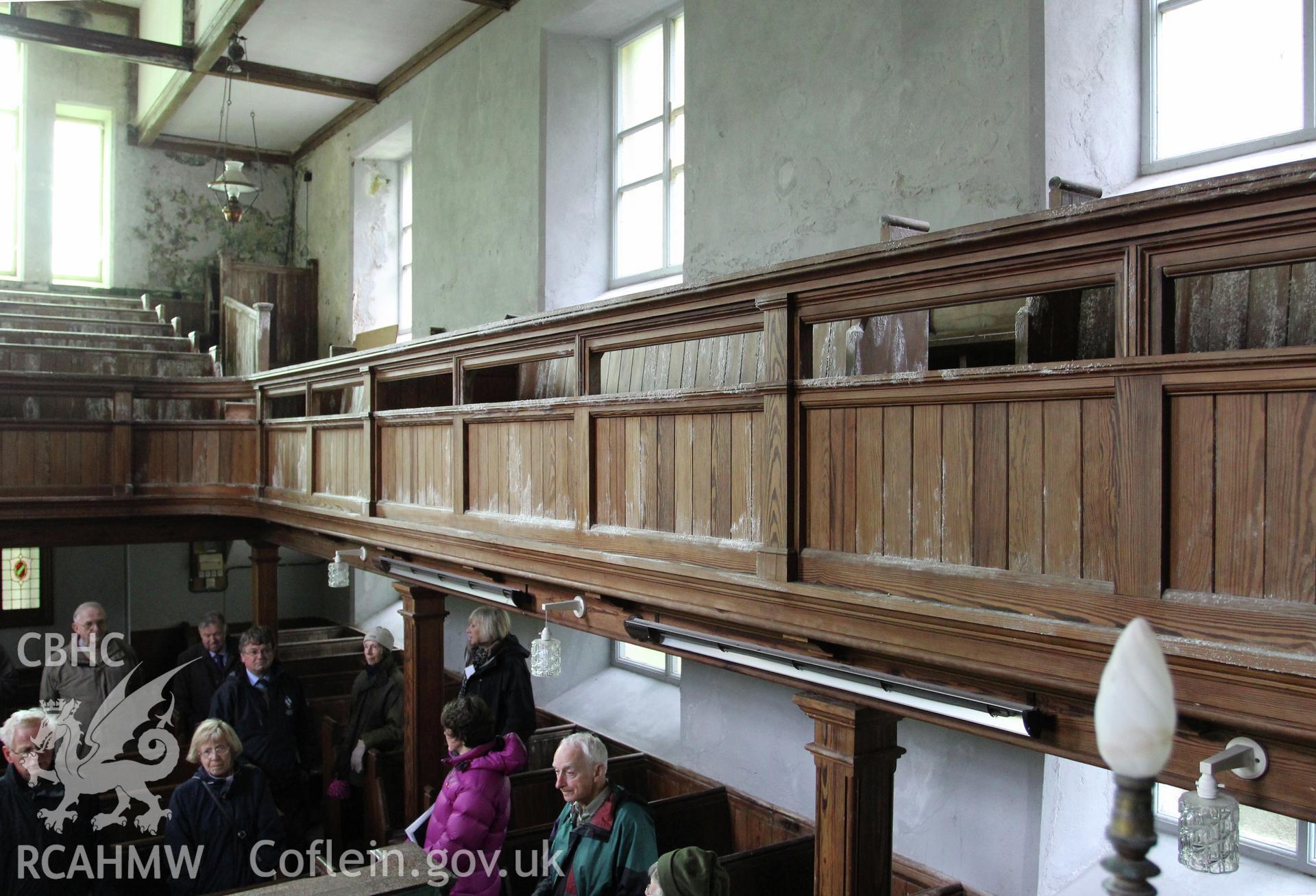 Interior of chapel looking south-east from pulpit