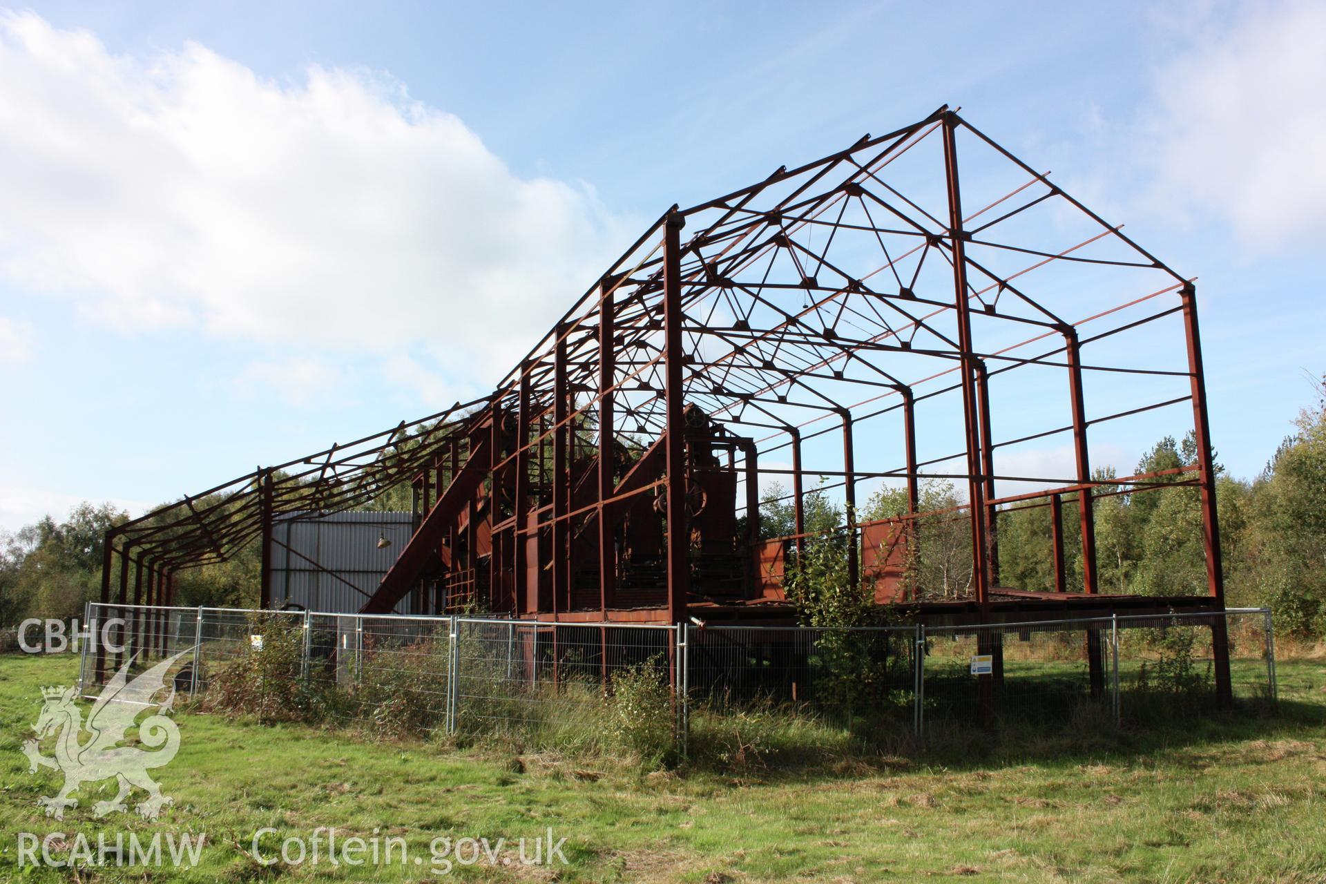 Fenn's Moss Peat Processing Works.  Machinery shed from the west.