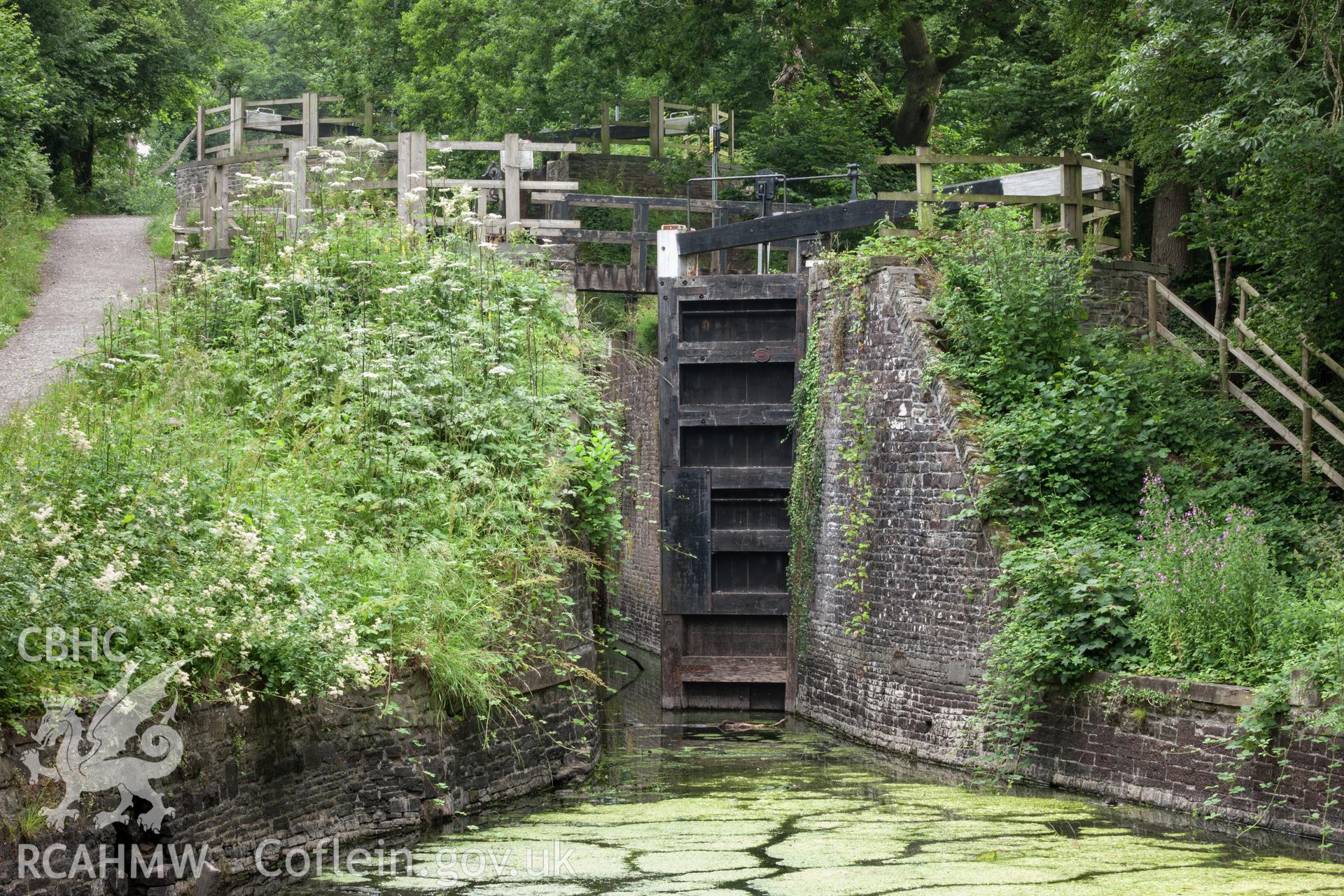 Derelict lock gate at the limit of the current operational waterway