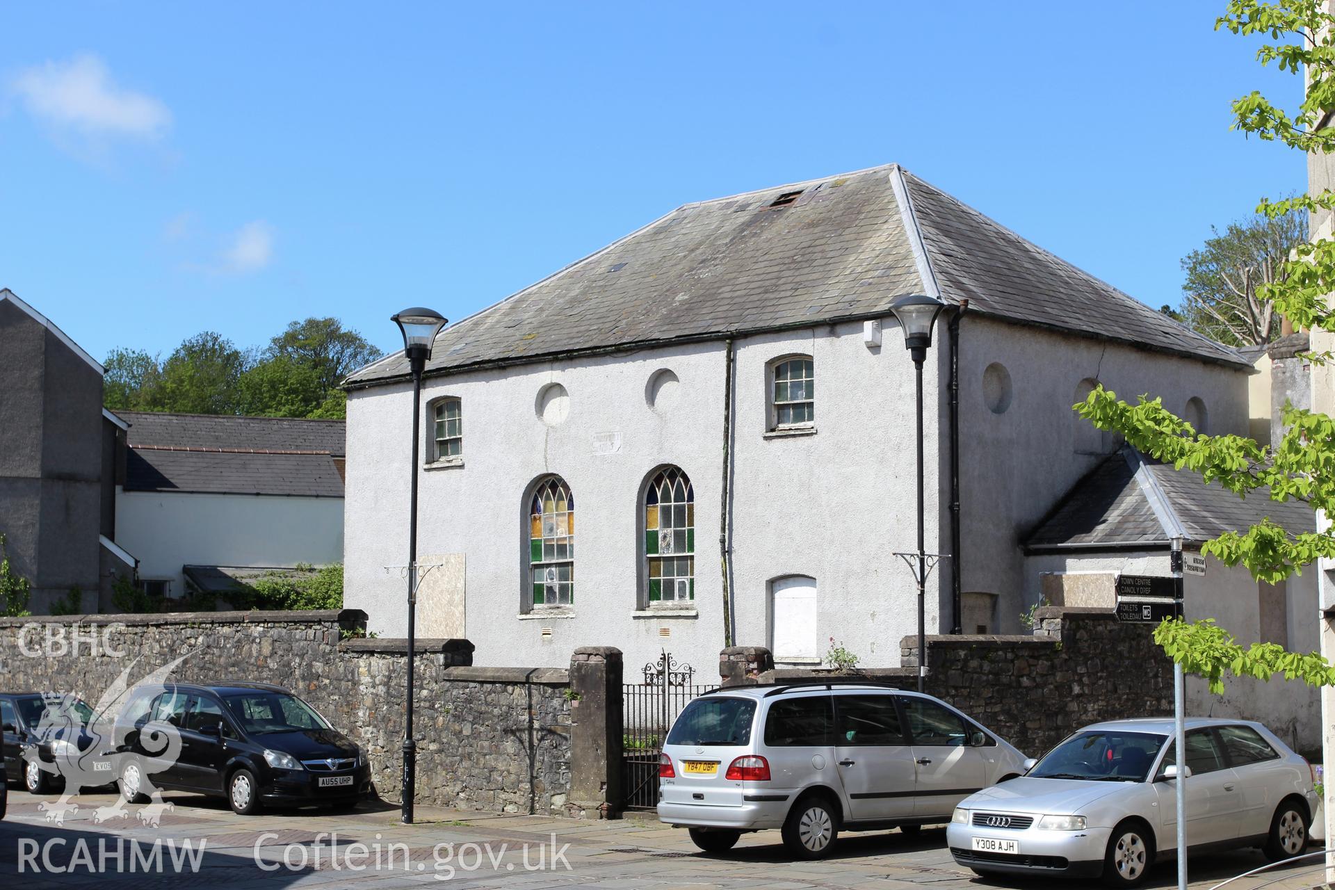 Exterior of the Unitarian Chapel, Bridgend viewed from the east