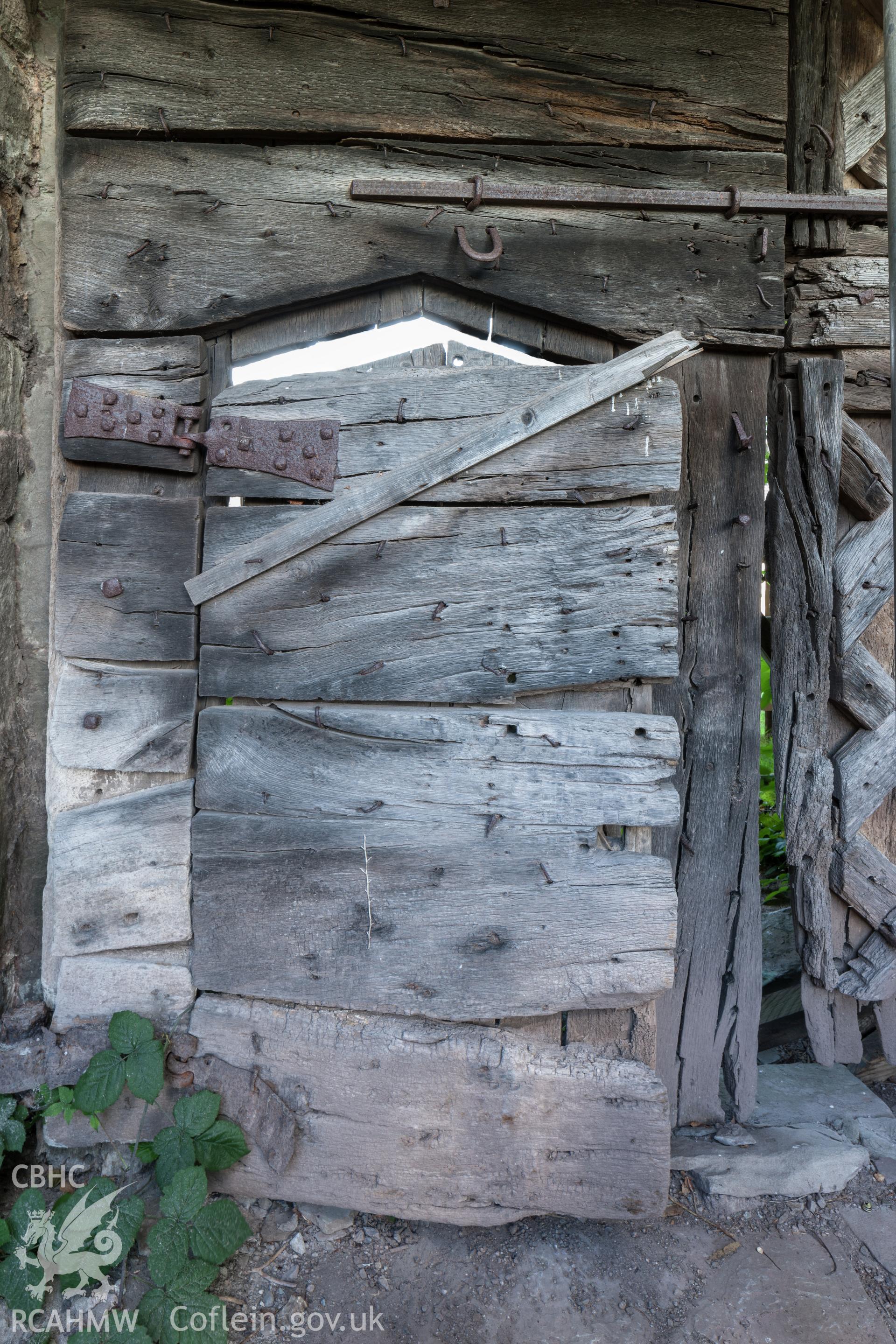 Main gate from the interior, left hand side, door (Circa C16th)