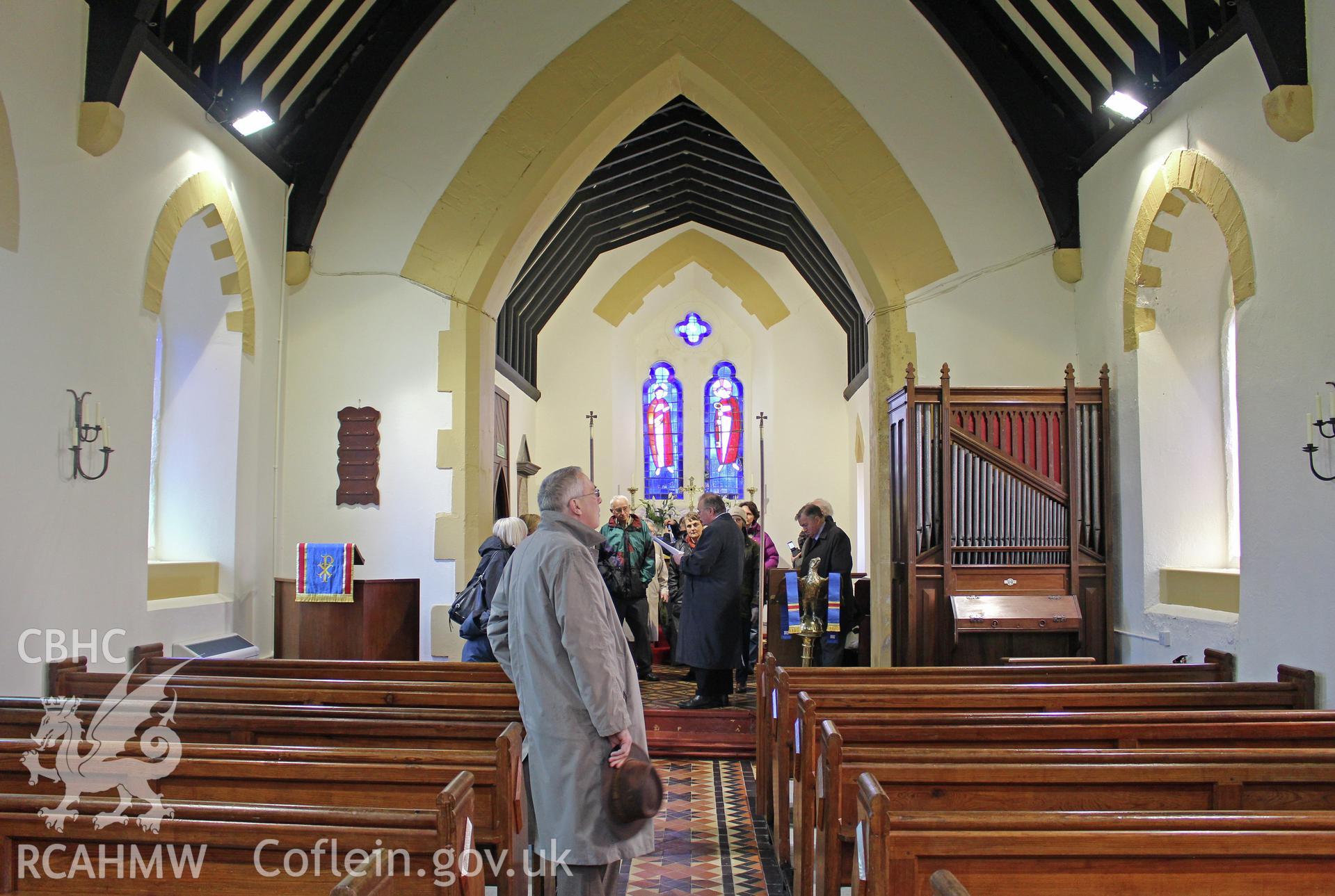 Interior looking east