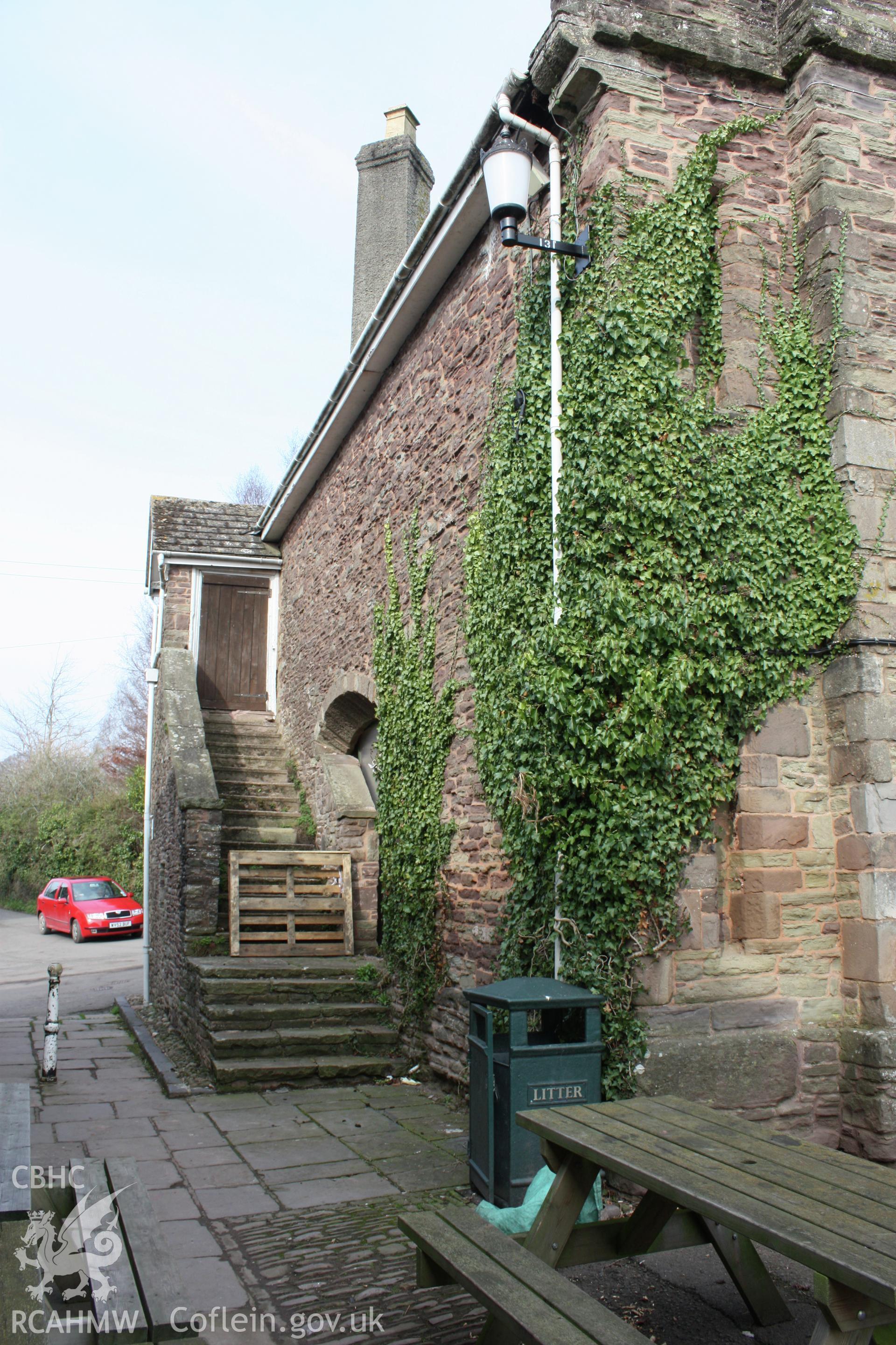 Town Hall, detail of stairs on west elevation