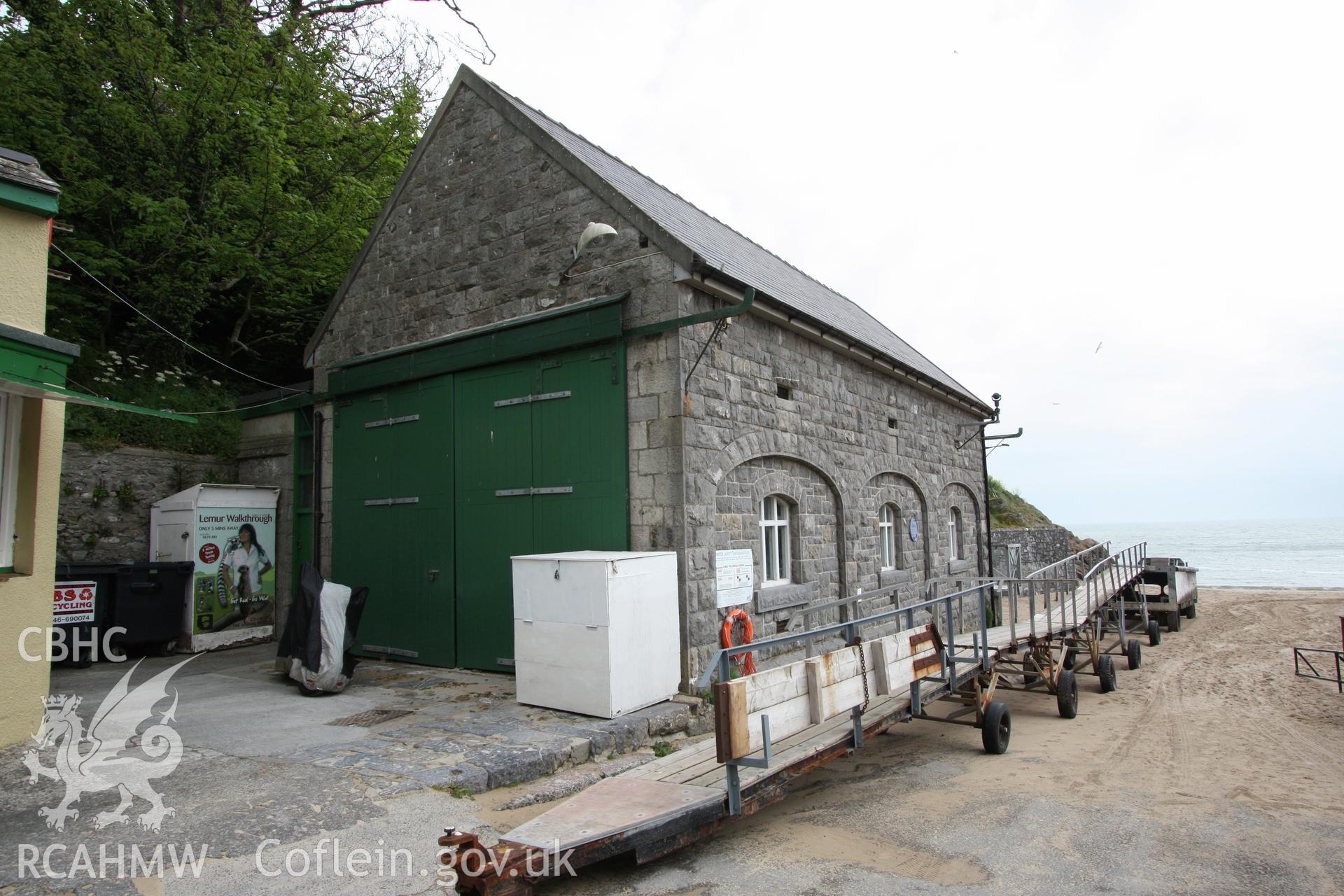 Castle Sands lifeboat station viewed from the west
