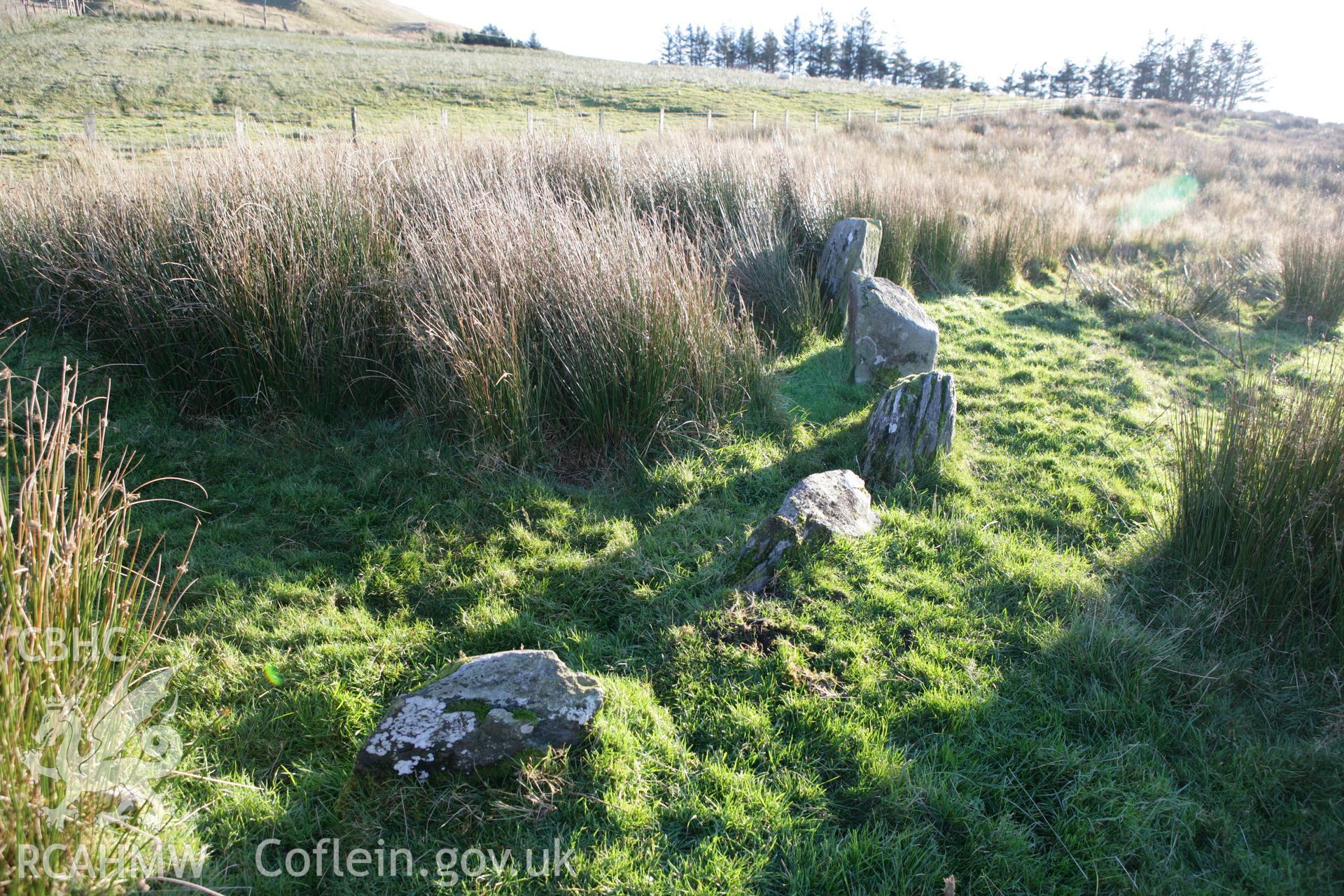 Hirnant kerbed cairn, winter photo survey