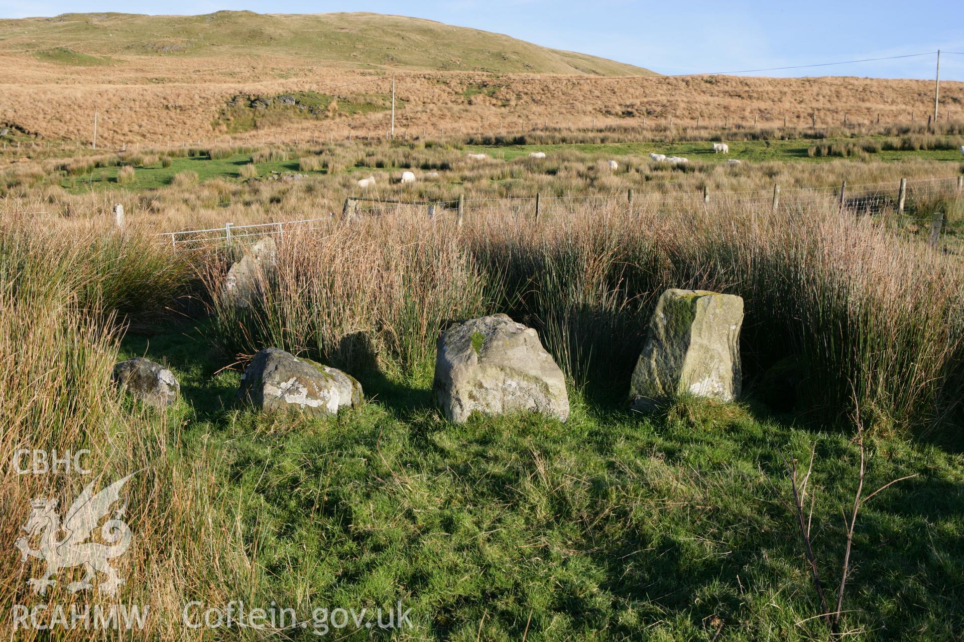 Hirnant kerbed cairn, winter photo survey