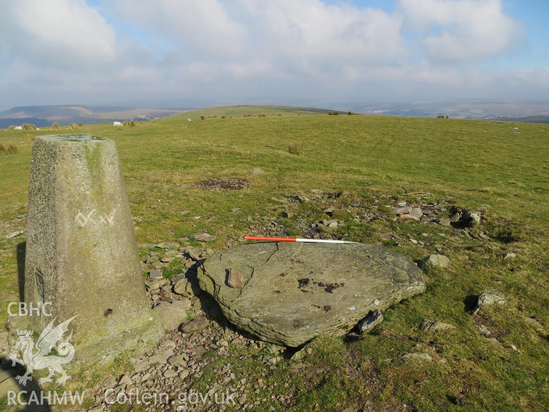 Capstone over rifled cist; 1m scale.