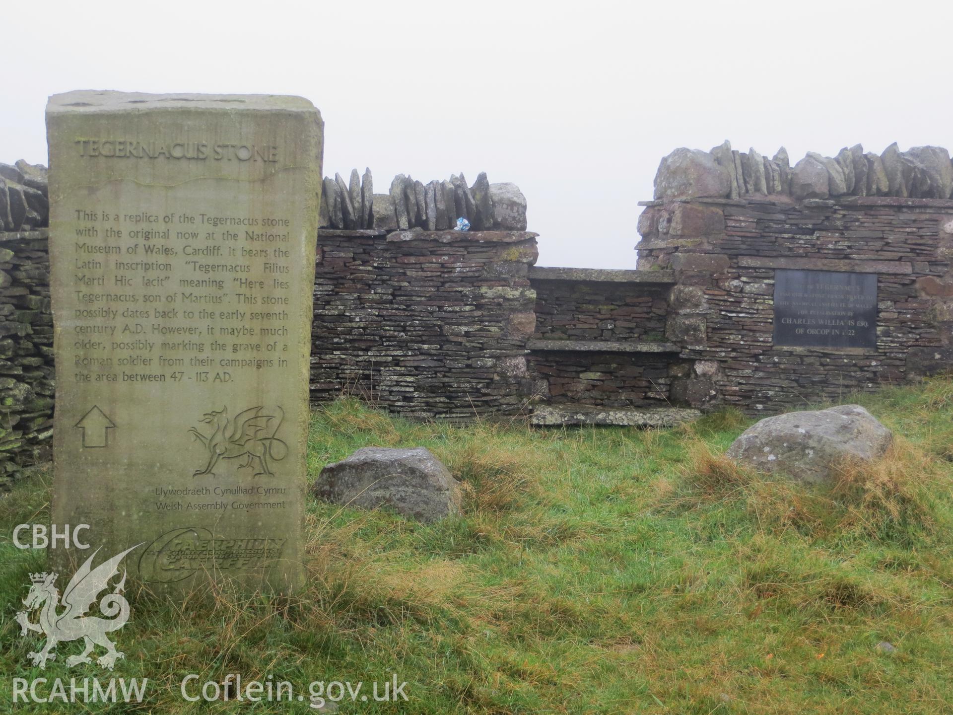 Former location of inscribed stone.