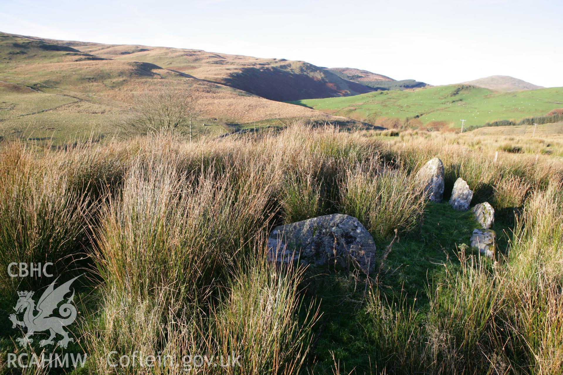 Hirnant kerbed cairn, winter photo survey