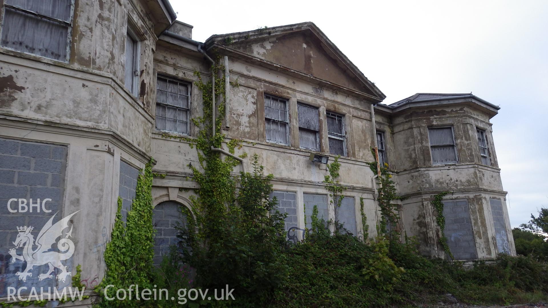 Front or eastern facade viewed from southeast