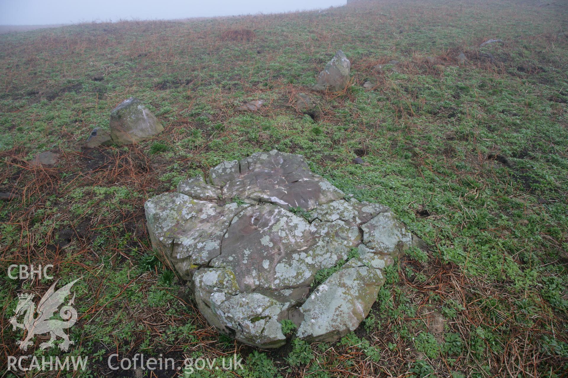 SUB-MEGALITHIC SITE NEAR TO NORTH STREAM, SKOMER ISLAND, view looking north-east