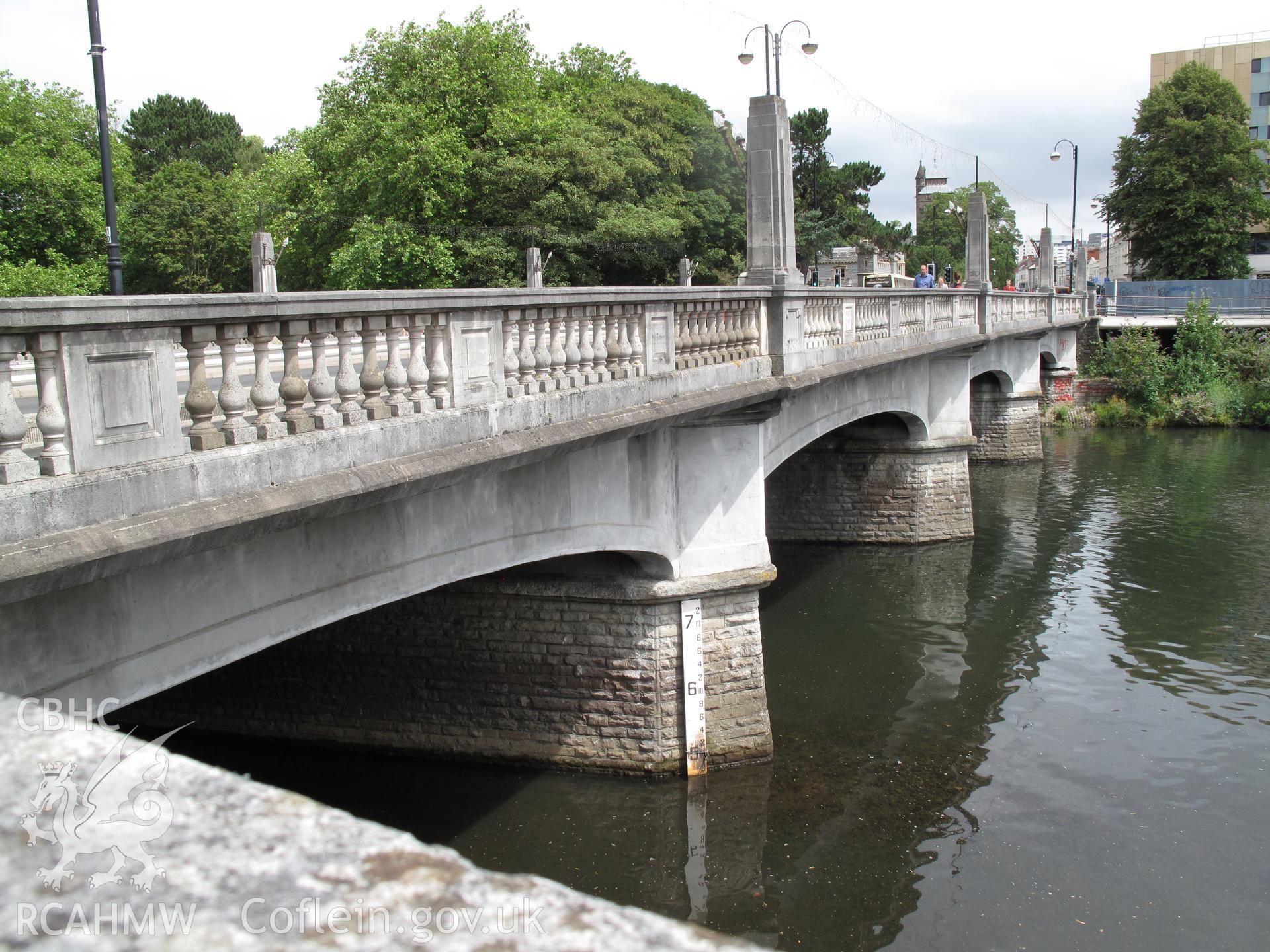 View from the southwest of Cardiff Bridge.