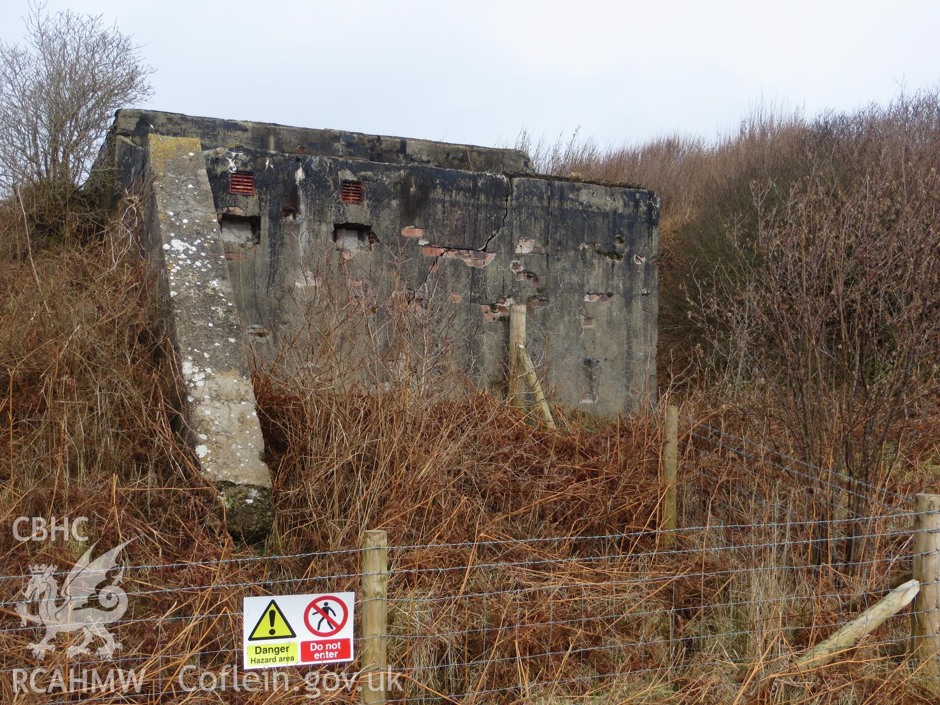 Bunker/control room from the south.